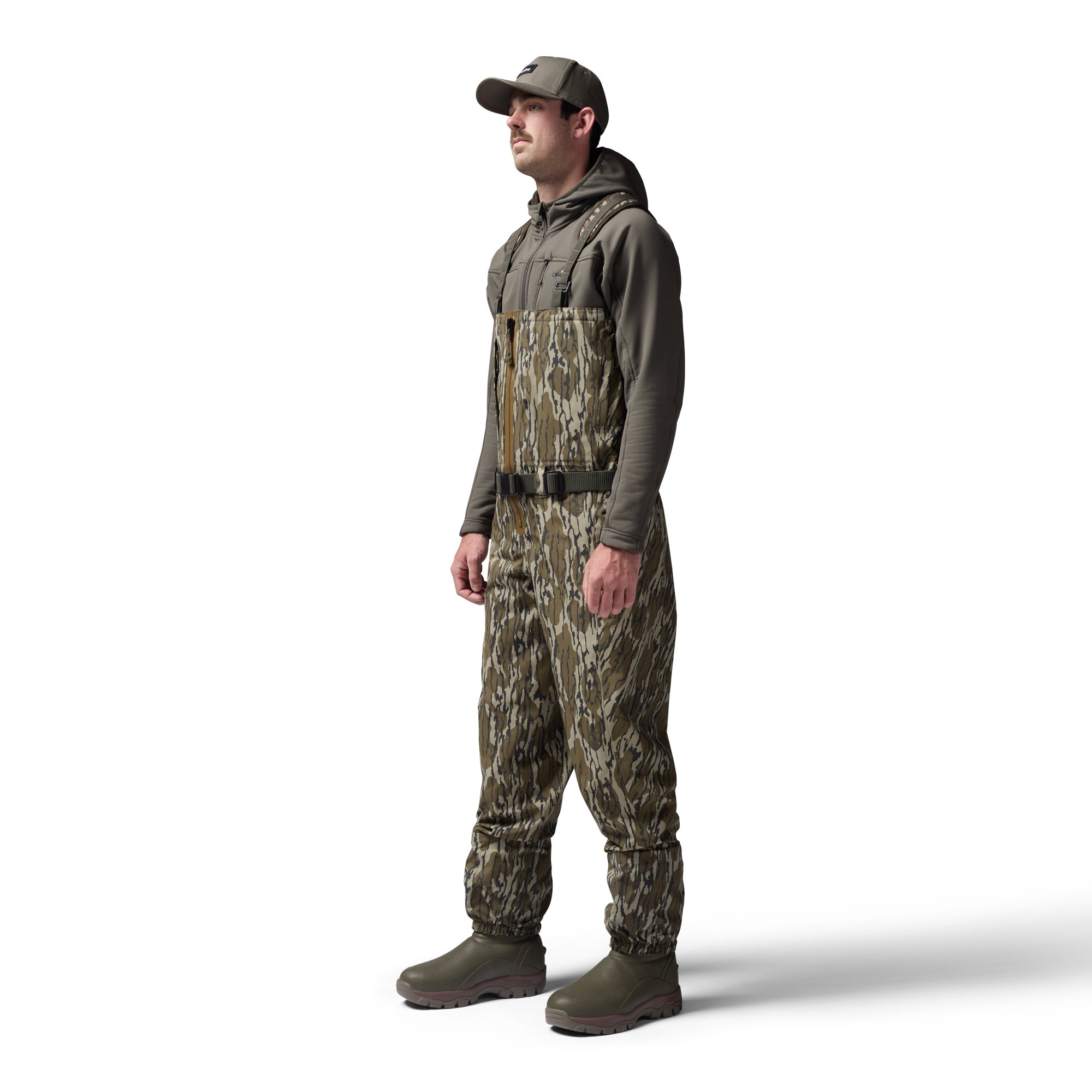 Mossy Oak Original Bottomland 2S Wader in Mossy Oak Original Bottomland, on model #mossy_oak_original_bottomland