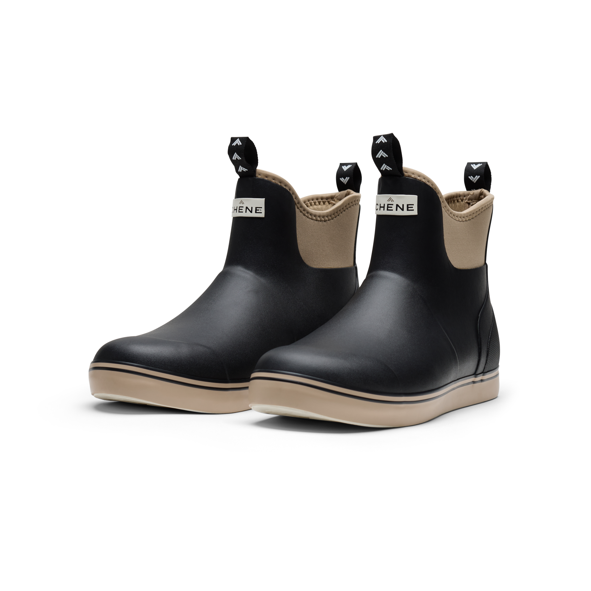 Scout Deck Boot in Black / Tan, product #black_/_tan