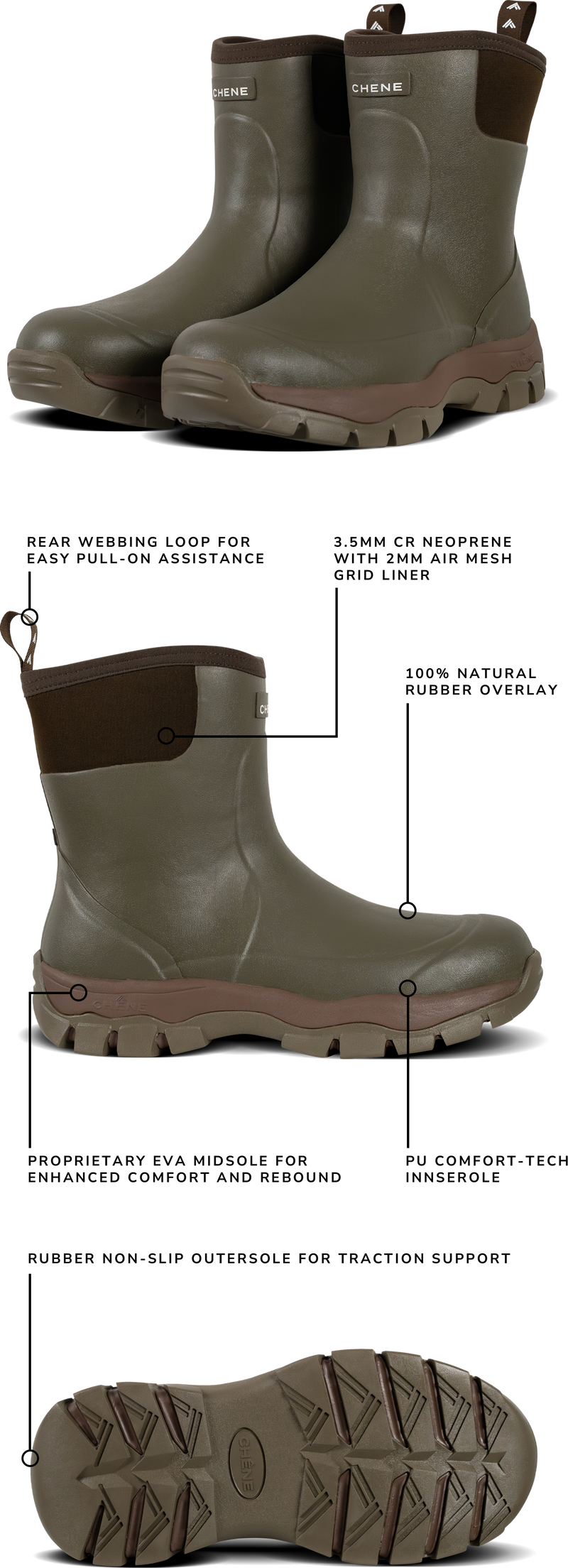 Floodline Utility Boot | Rubber Boot | Chêne Gear®