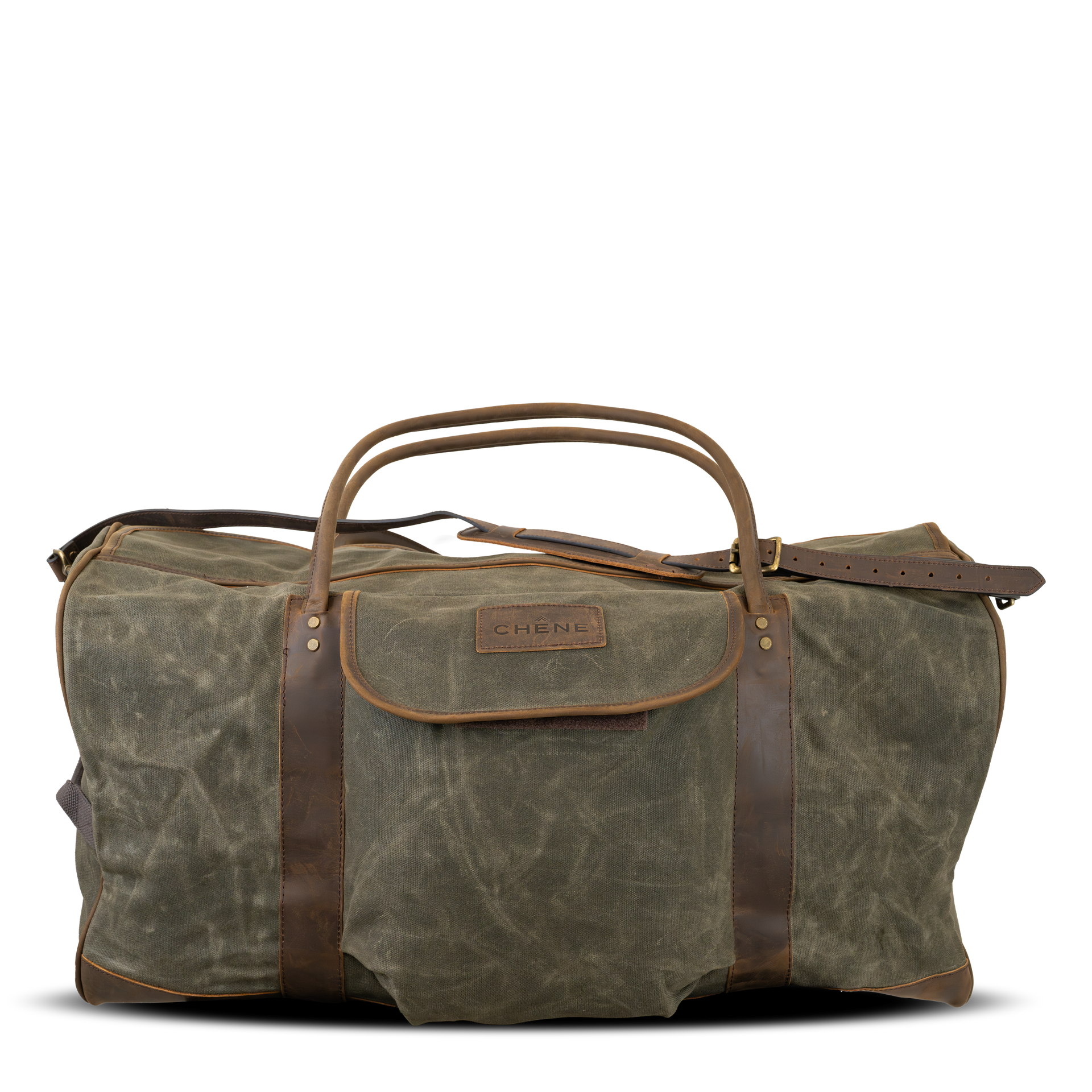 CHANNMINA ヴィンテージフーディ XL Waxed Canvas Large Duffle Bag | Chêne Gear