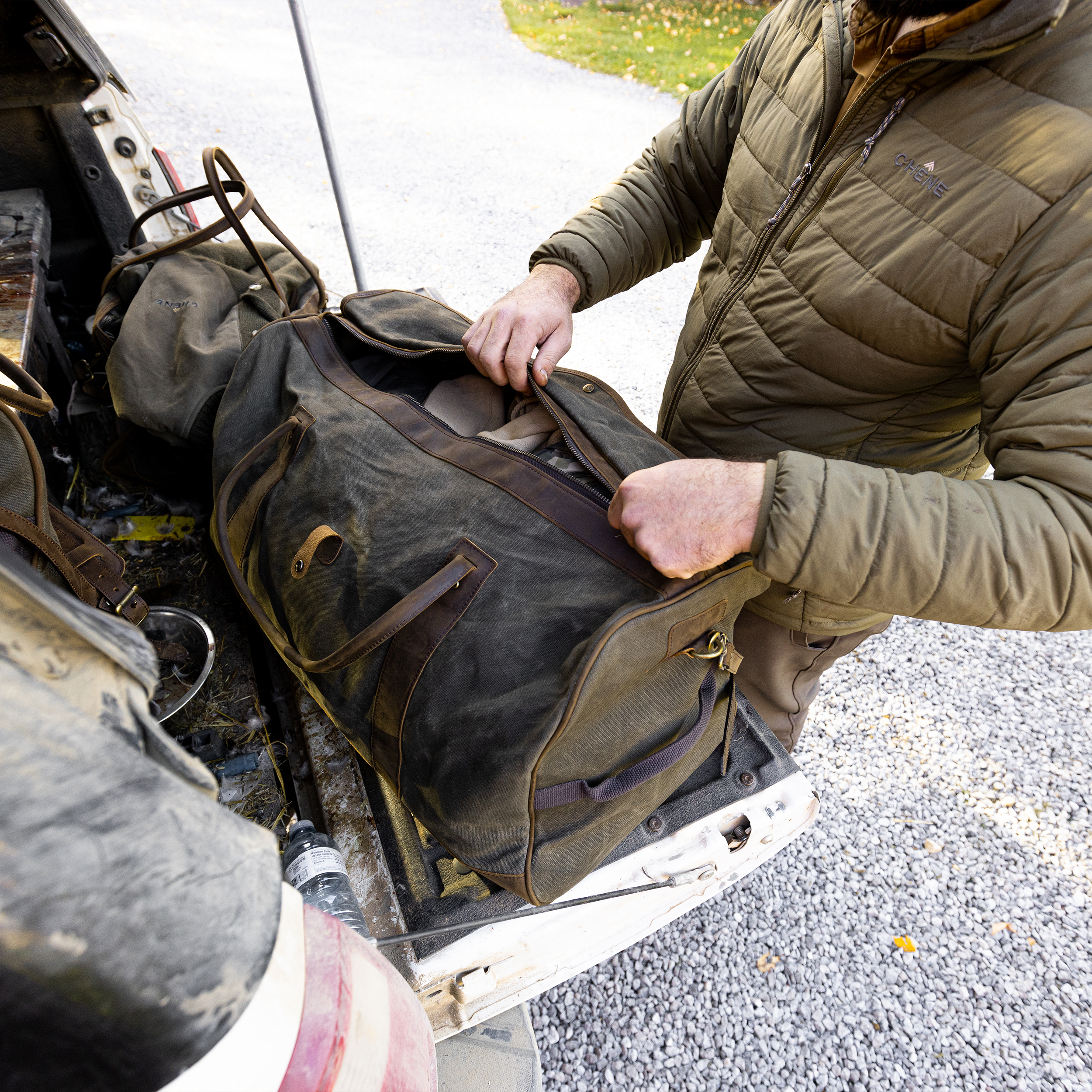 Waxed Canvas Medium Duffle Bag