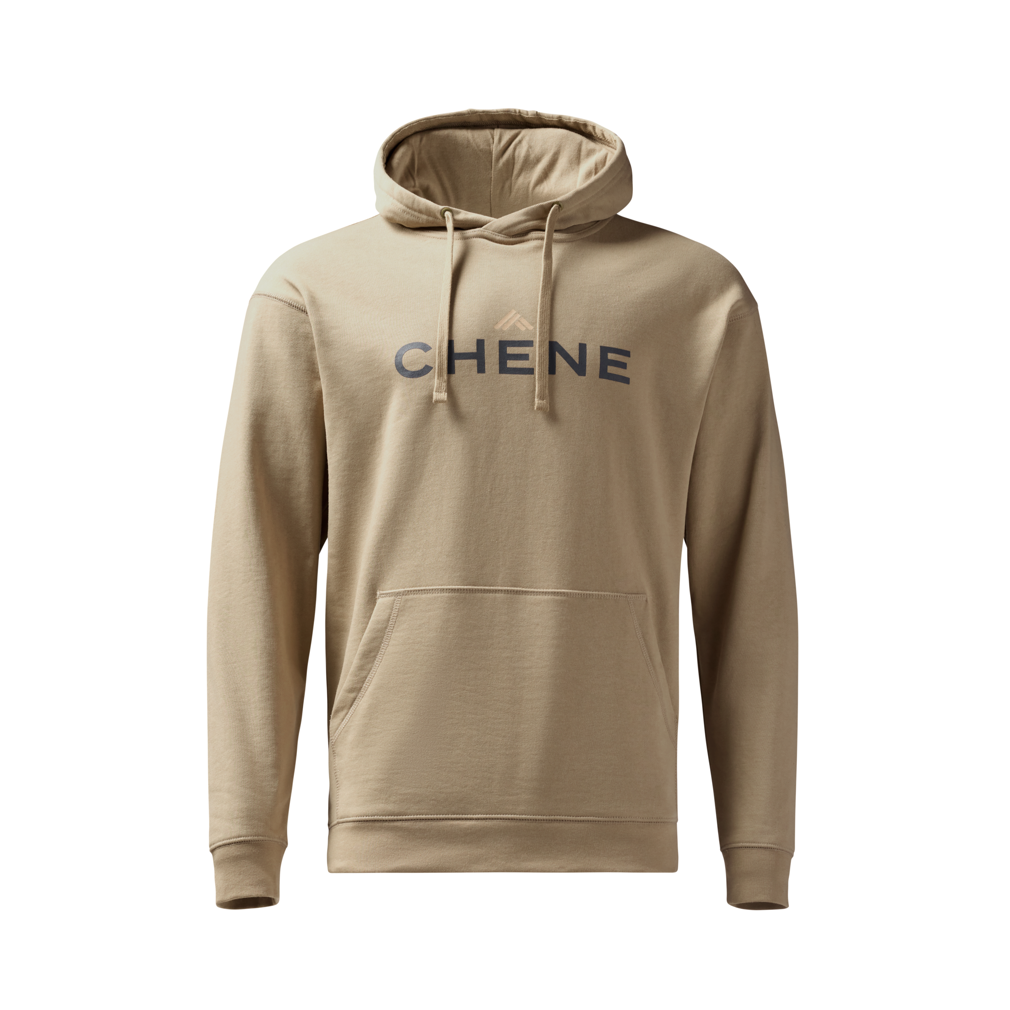 Leisure Hoodie in Heather Dark Khaki, front view #heather_dark_khaki