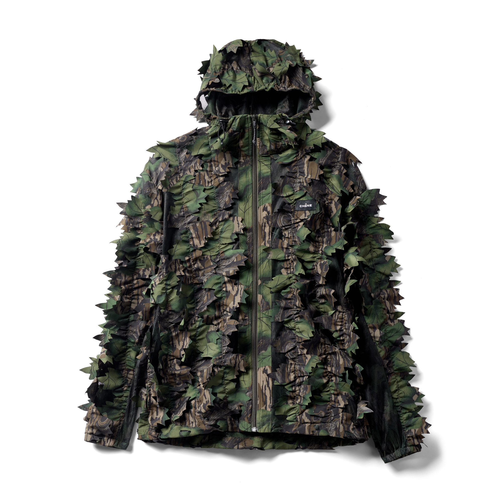 Deception Leafy Jacket in Mossy Oak Full Foliage, flat lay #mossy_oak_full_foliage