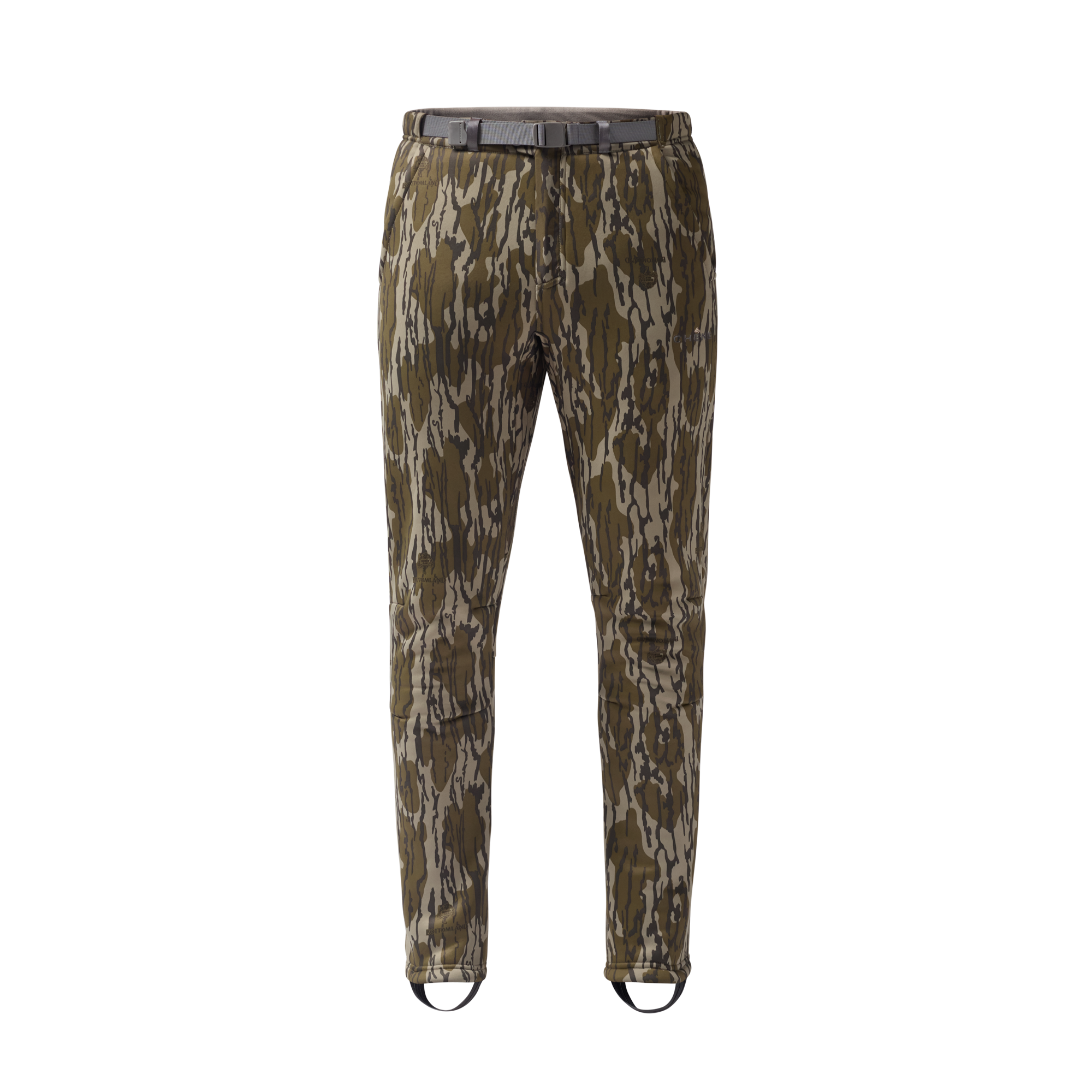 Sherpa Fleece Wader Pant in Mossy Oak Original Bottomland, front view #mossy_oak_original_bottomland
