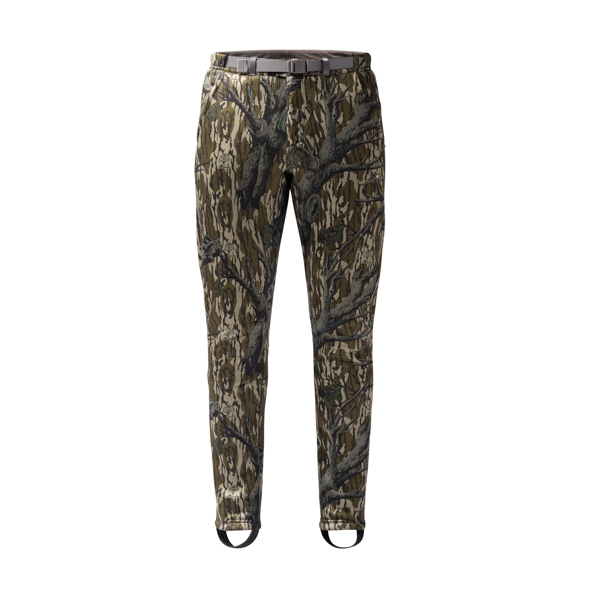 Sherpa Fleece Wader Pant in Mossy Oak Original Treestand, front view #mossy_oak_original_treestand