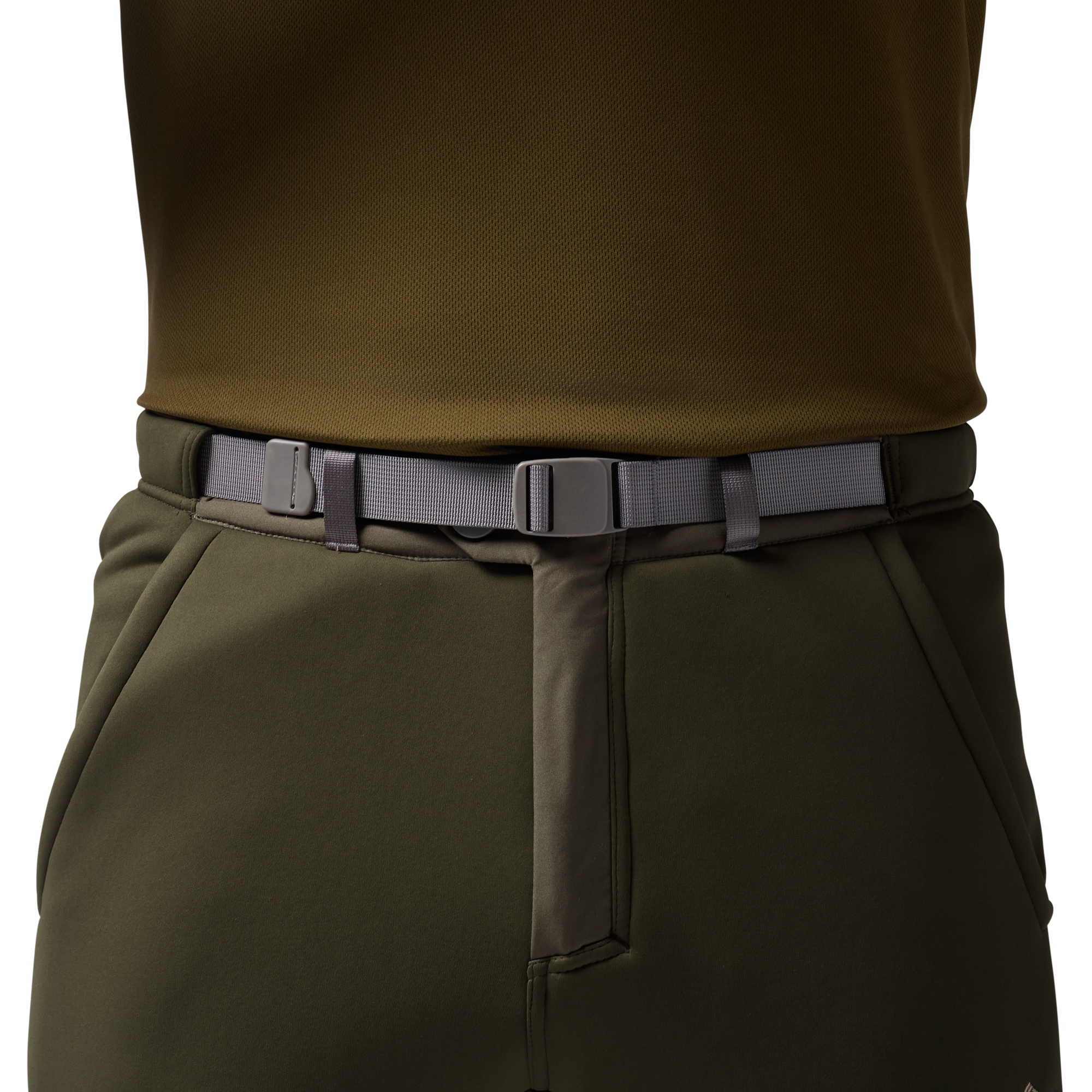 Sherpa Fleece Wader Pant in Olive, on model #olive