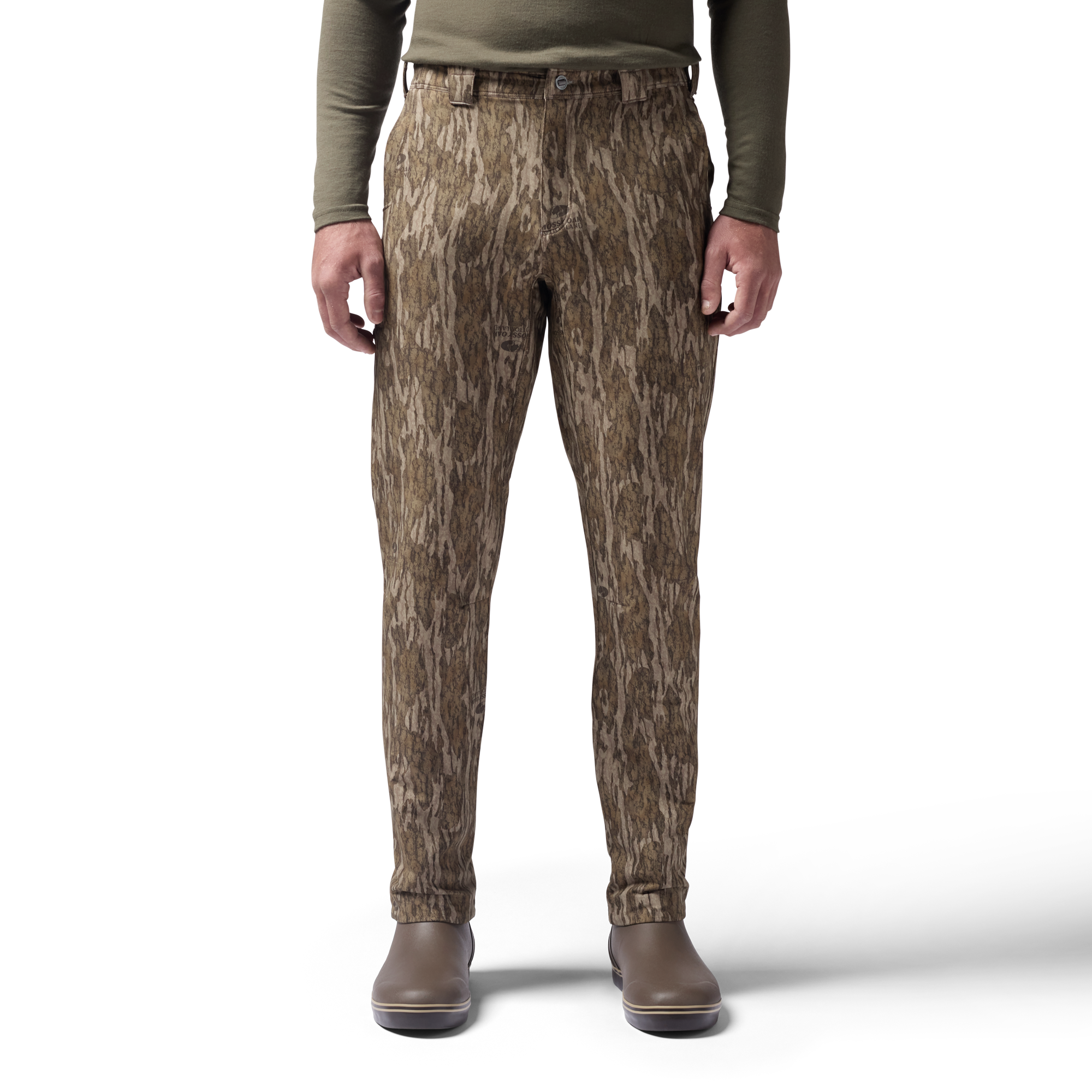 Field Pant in Mossy Oak Bottomland, on model #mossy_oak_bottomland