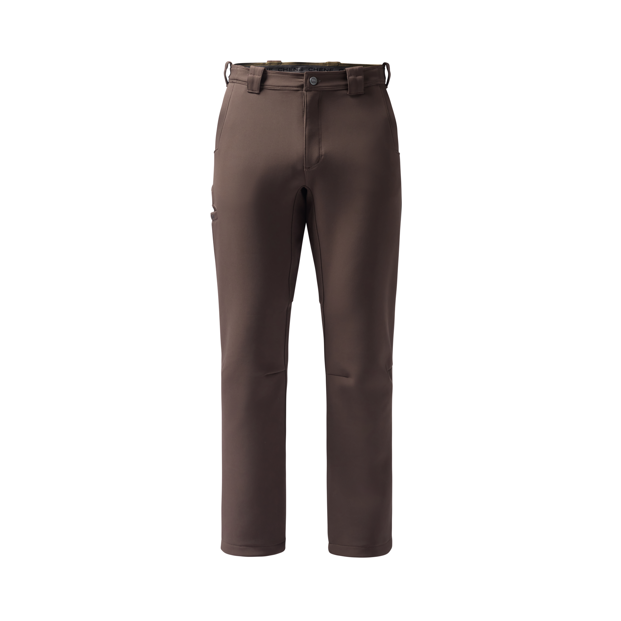 Bonded Fleece Field Pant in Brown, front view #brown