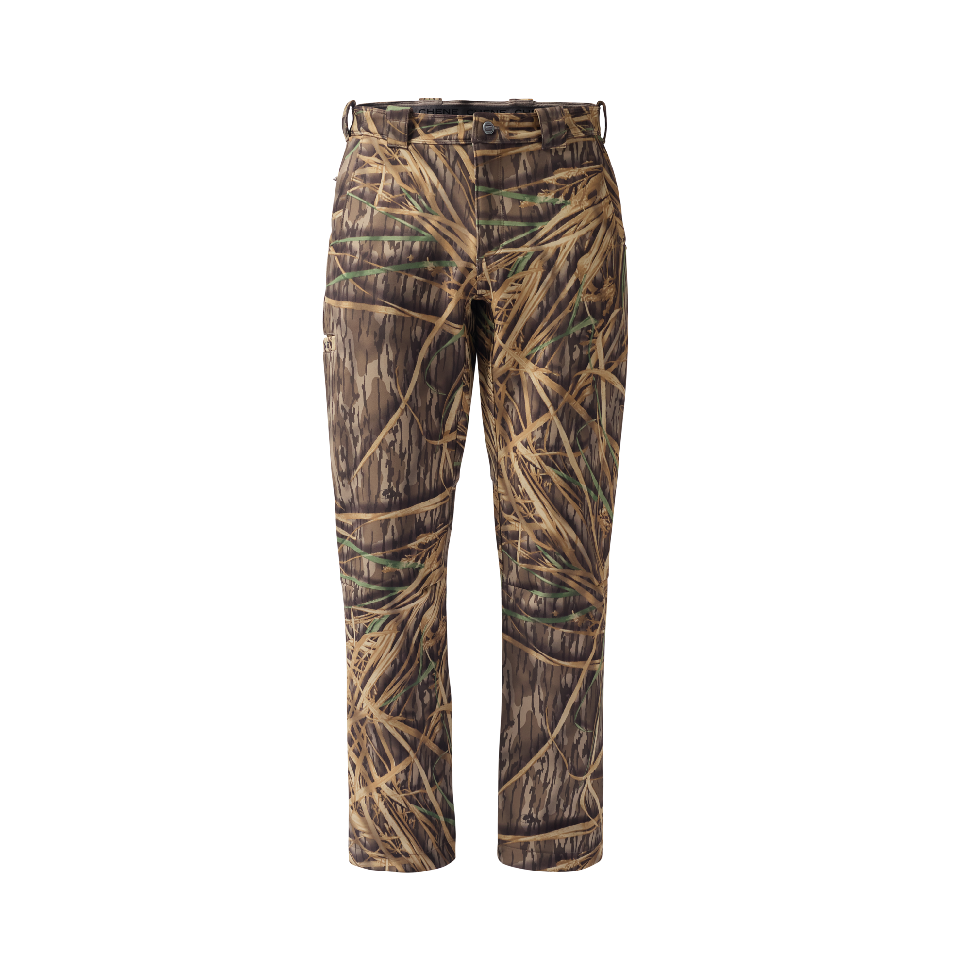 Bonded Fleece Field Pant in Mossy Oak Original Shadow Grass, front view #mossy_oak_original_shadow_grass