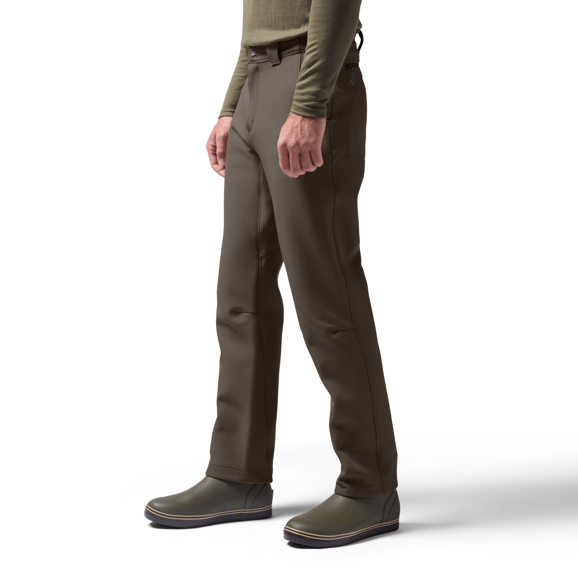 Bonded Fleece Field Pant in Tarmac, on model #tarmac