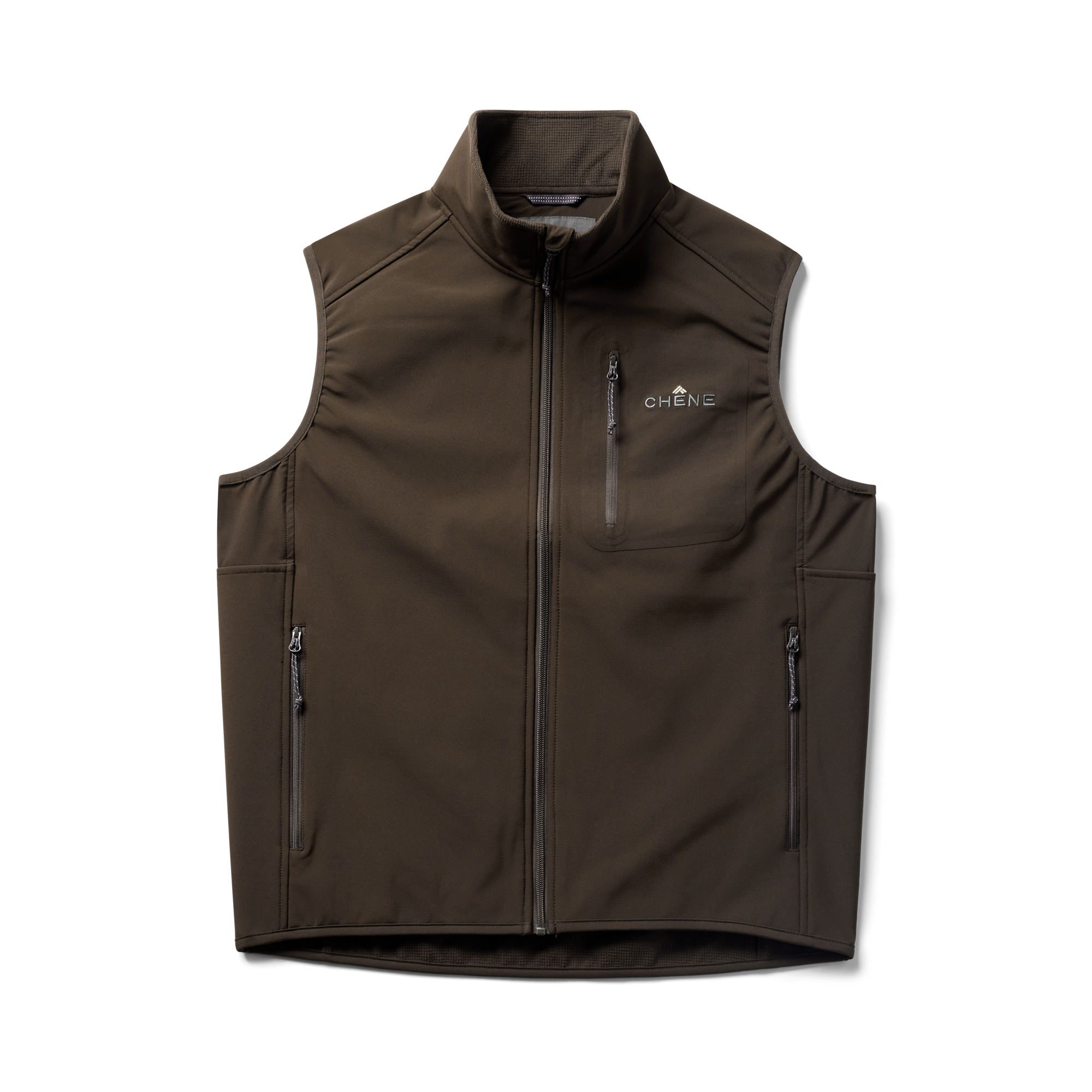 Scout Vest in Brown, flat lay #brown