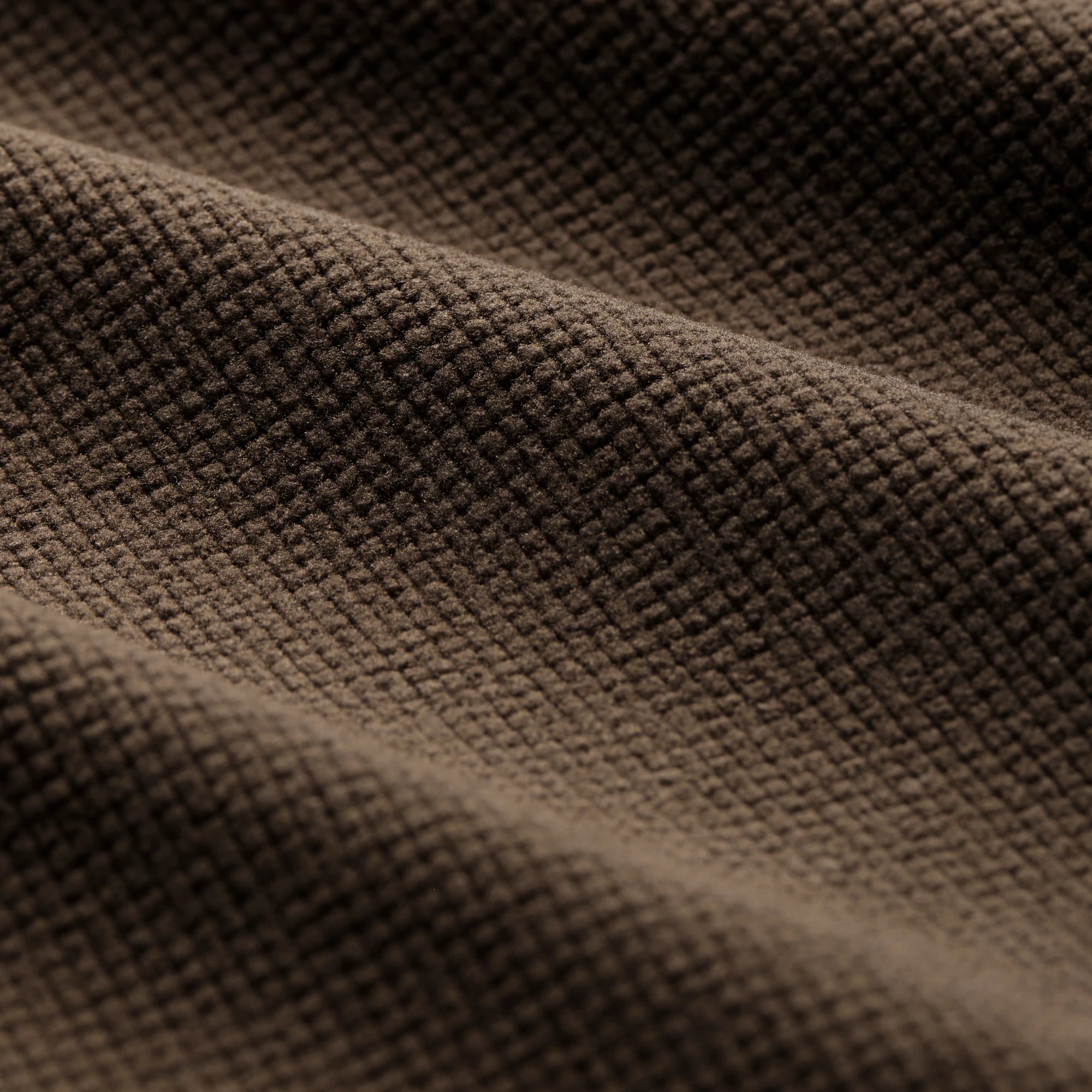 Scout Vest in Brown, fabric detail #brown
