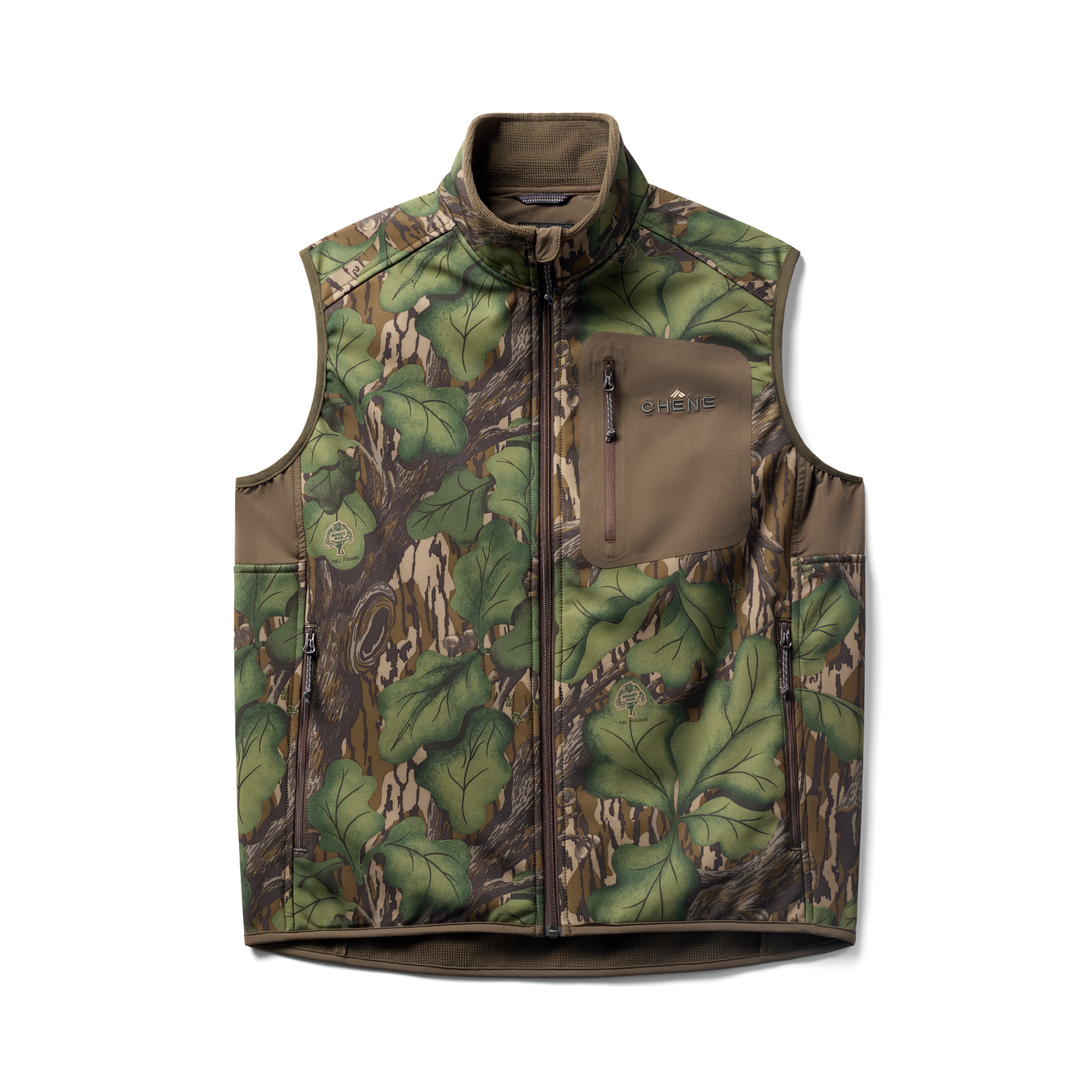 Scout Vest in Mossy Oak Full Foliage, flat lay #mossy_oak_full_foliage