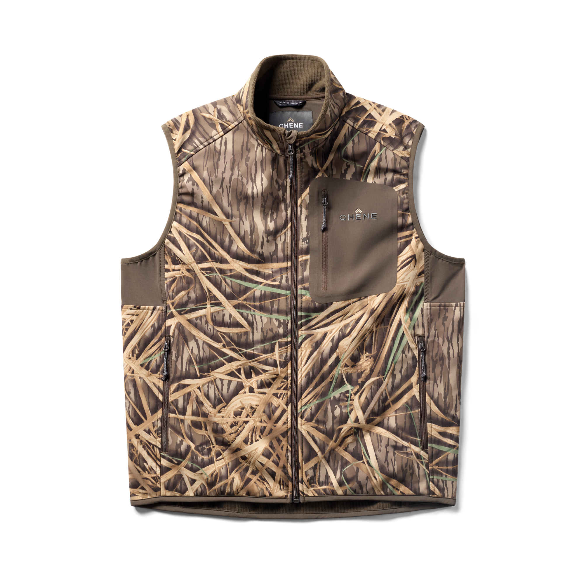 Scout Vest in Mossy Oak Original Shadow Grass, flat lay #mossy_oak_original_shadow_grass