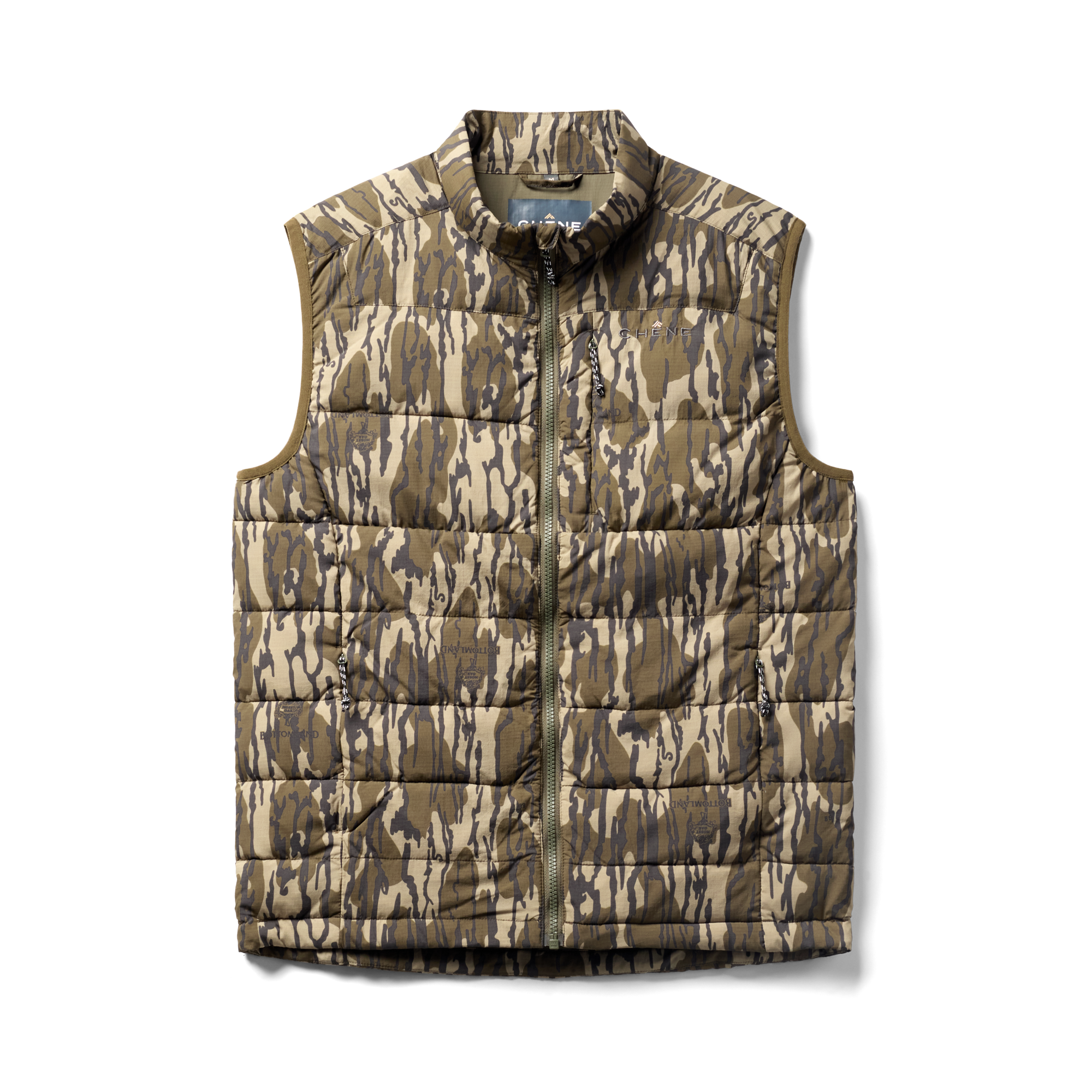 Flyweigh Vest in Mossy Oak Original Bottomland, flat lay #mossy_oak_original_bottomland