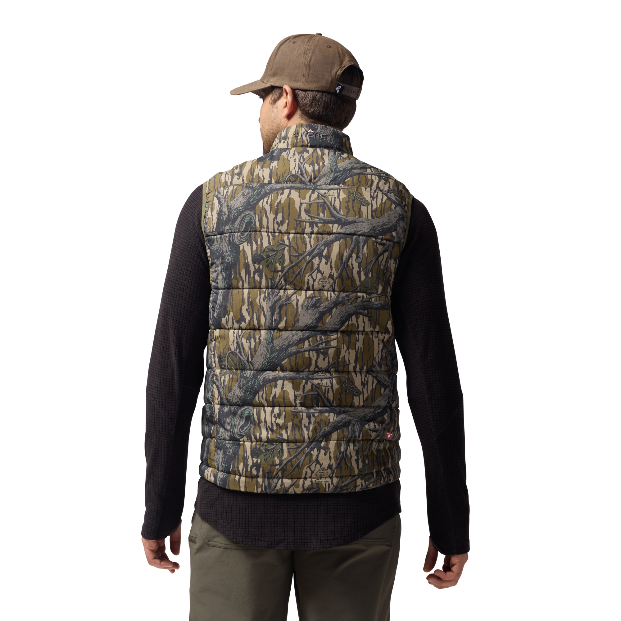 Flyweigh Vest in Mossy Oak Original Treestand, on model #mossy_oak_original_treestand