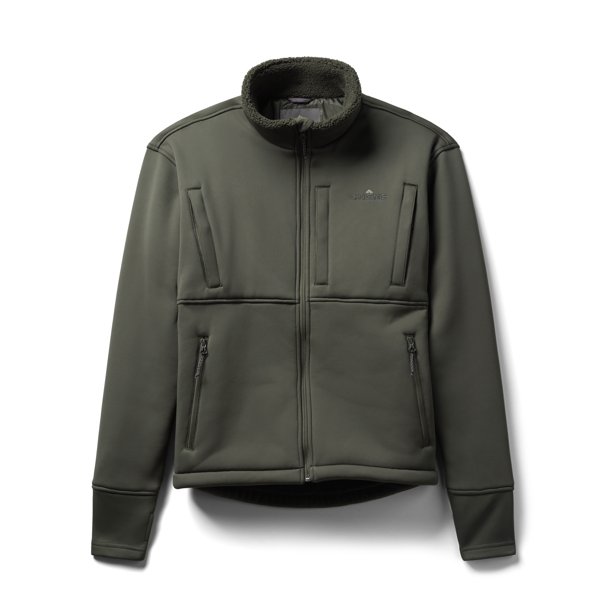 Over/Under Jacket in Cypress, flat lay #cypress