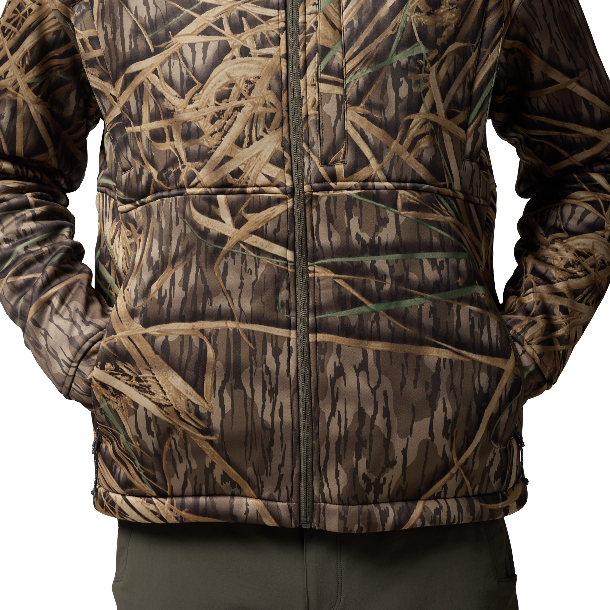Over/Under Jacket in Mossy Oak Original Shadow Grass, on model #mossy_oak_original_shadow_grass