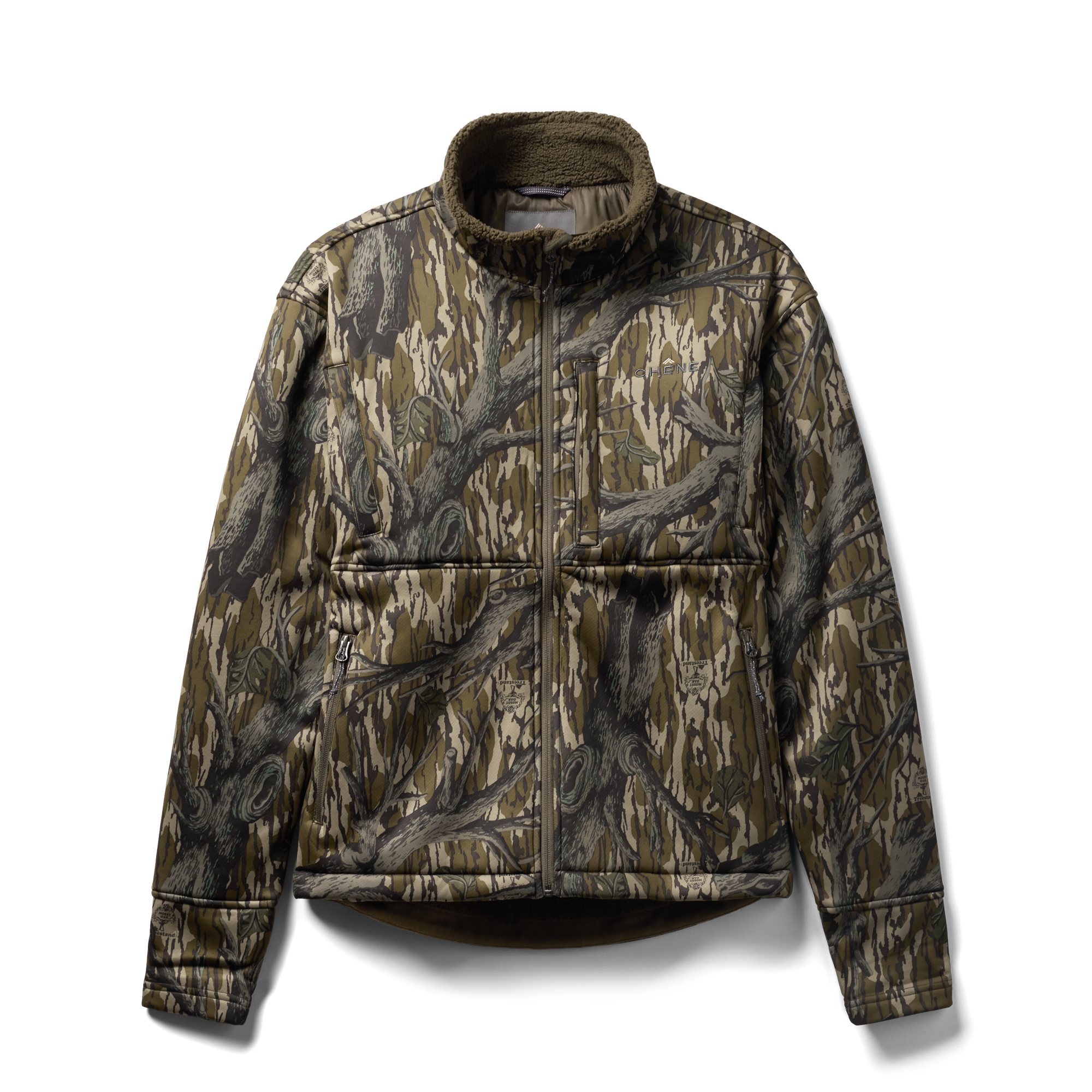 Over/Under Jacket in Mossy Oak Original Treestand, flat lay #mossy_oak_original_treestand
