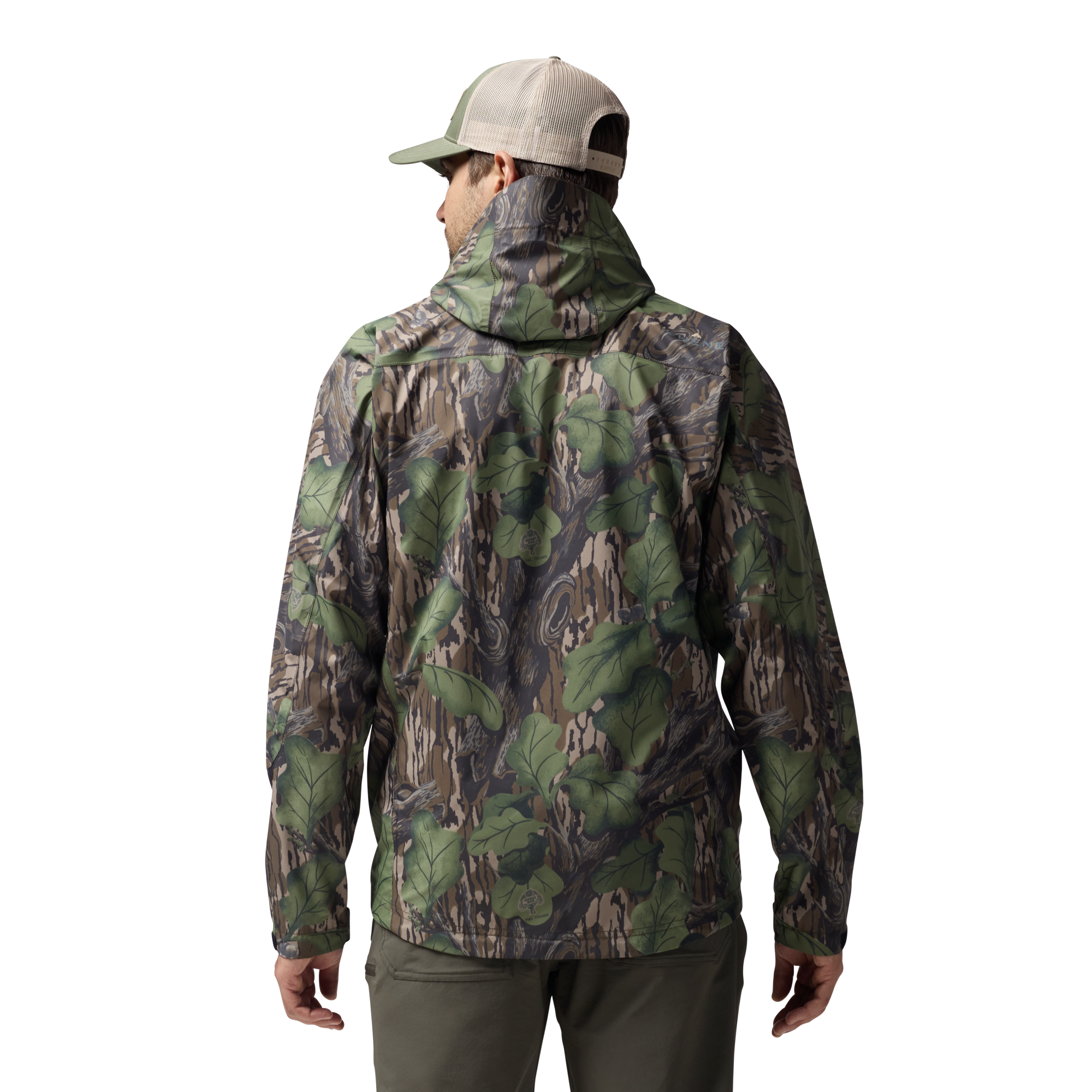 Hydro-Lok Velo Rain Jacket in Mossy Oak Full Foliage, on model #mossy_oak_full_foliage