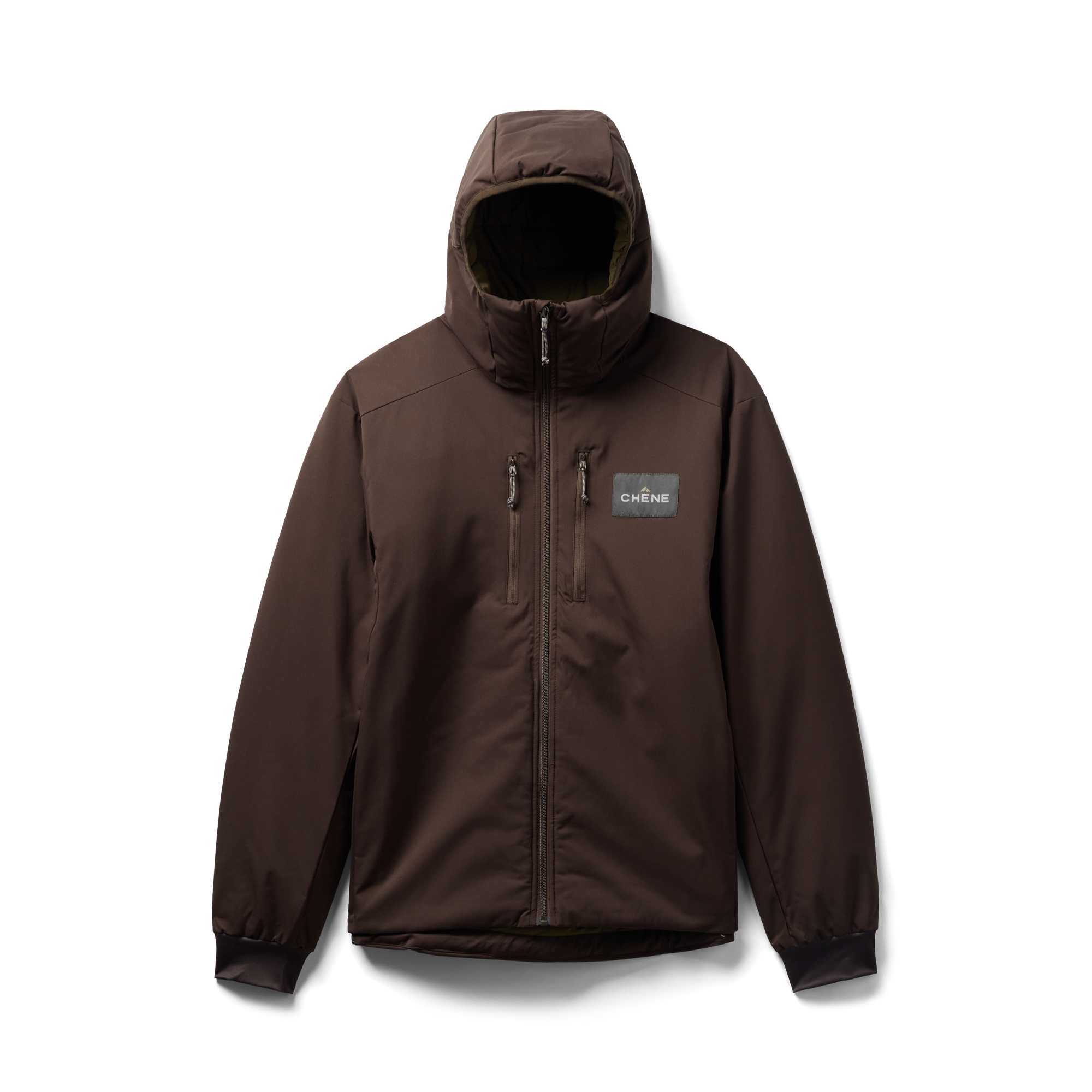 Flyweigh Jacket in Brown, flat lay #brown