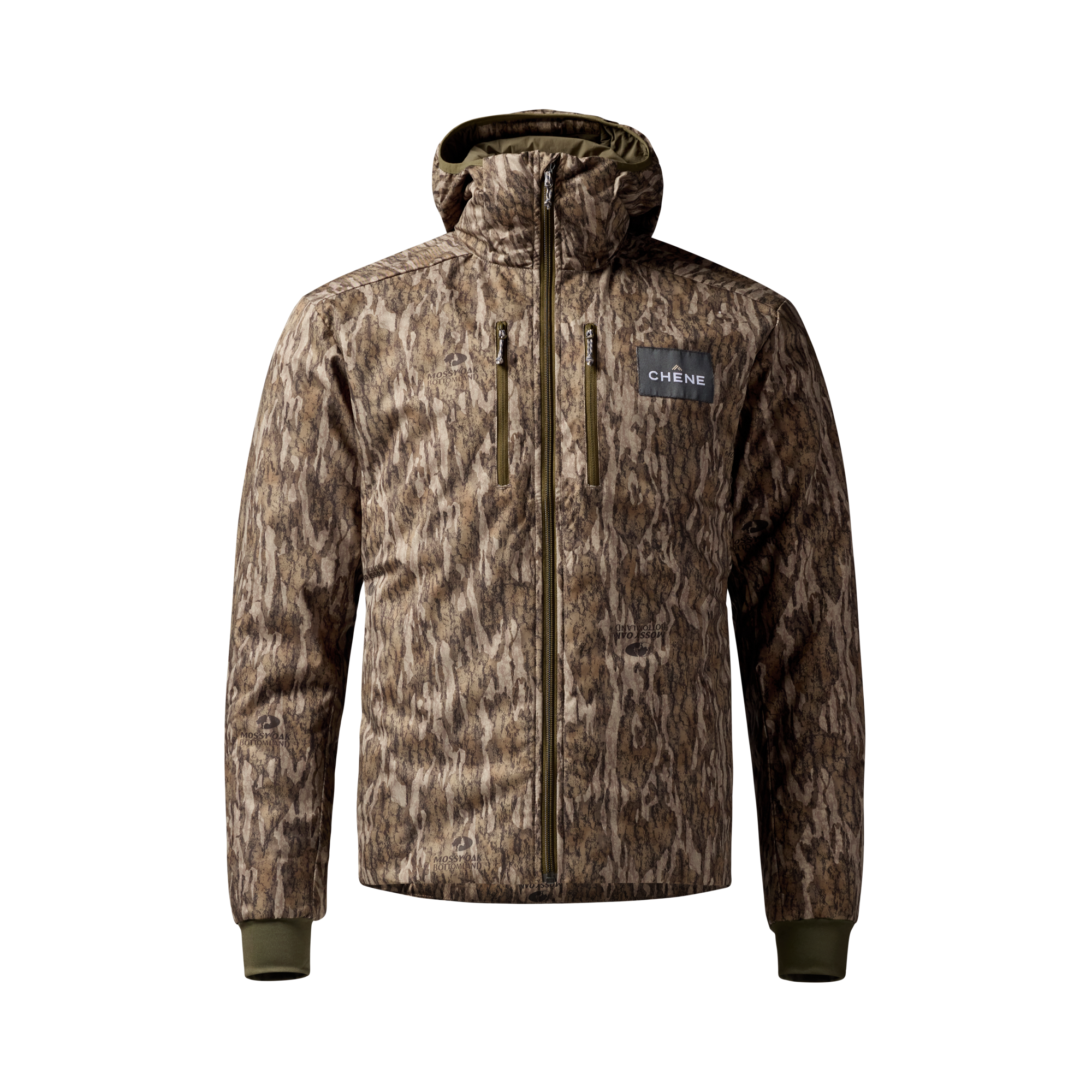 Flyweigh Jacket in Mossy Oak Bottomland, front view #mossy_oak_bottomland