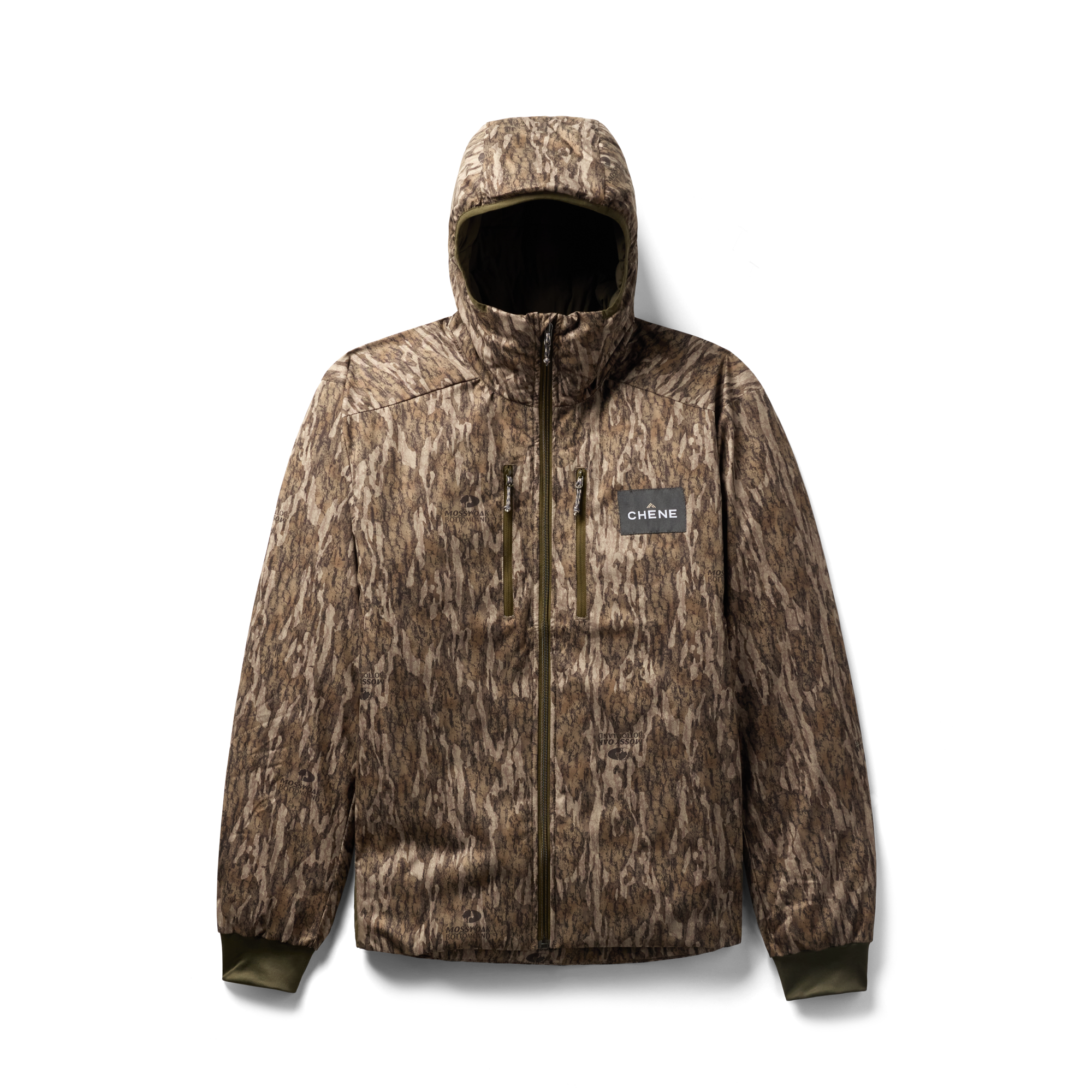 Flyweigh Jacket in Mossy Oak Bottomland, flat lay #mossy_oak_bottomland