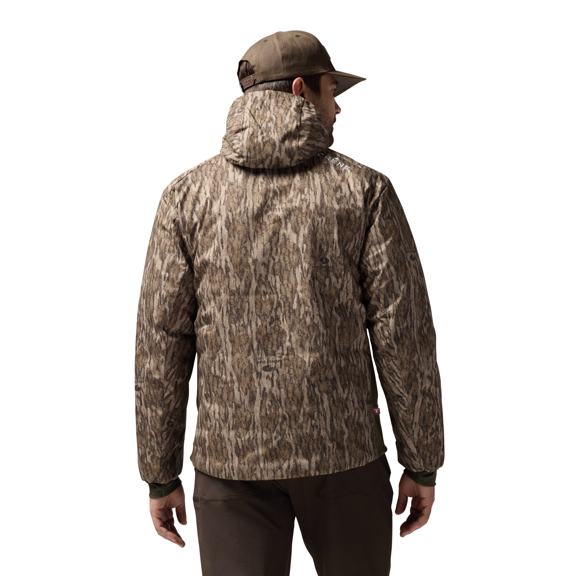 Flyweigh Jacket in Mossy Oak Bottomland, on model #mossy_oak_bottomland
