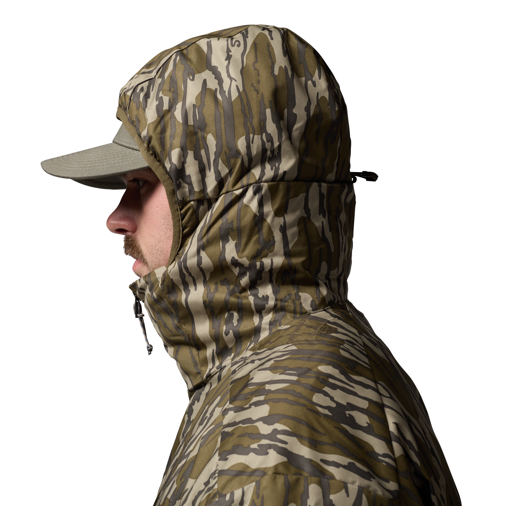 Flyweigh Jacket in Mossy Oak Original Bottomland, on model #mossy_oak_original_bottomland