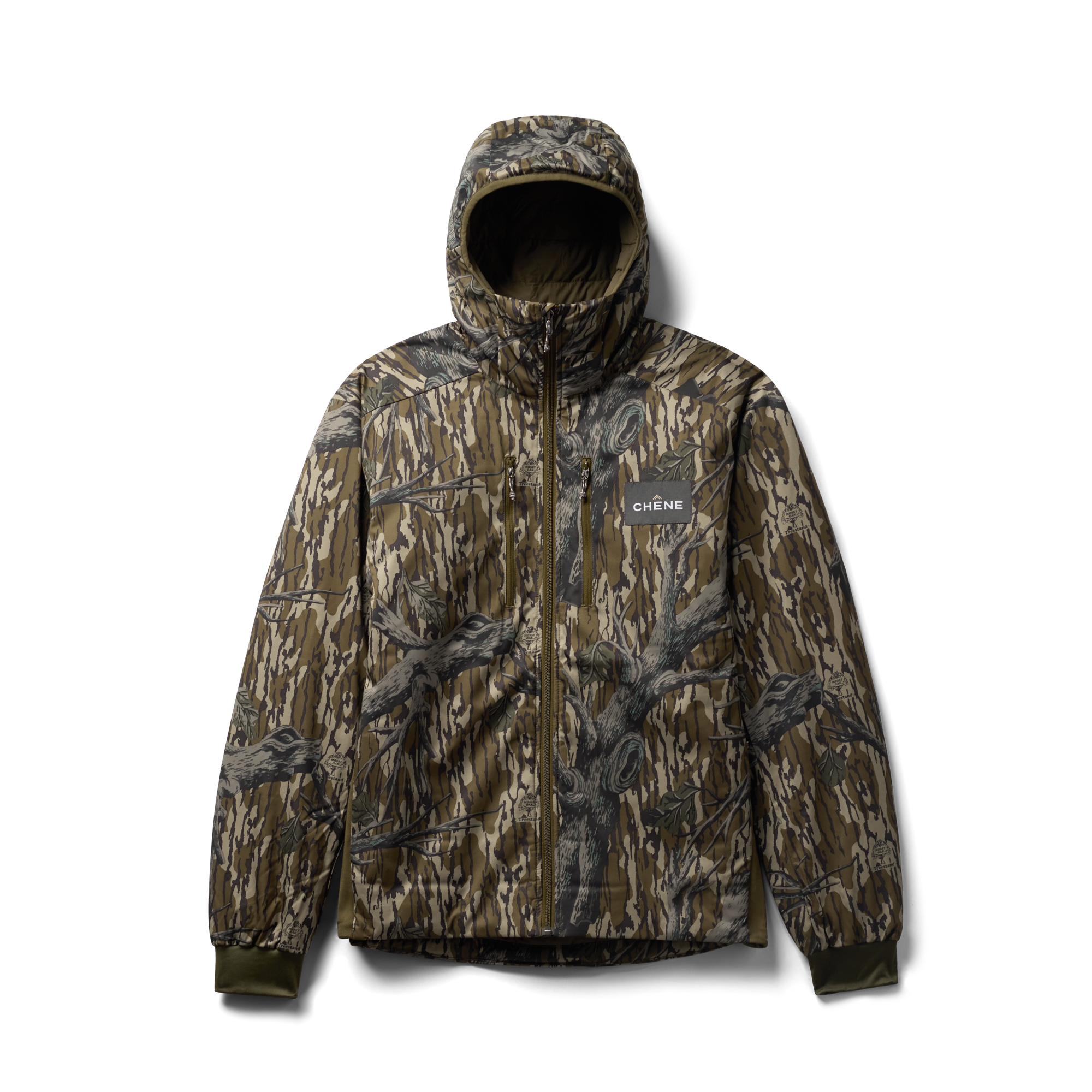 Flyweigh Jacket in Mossy Oak Original Treestand, flat lay #mossy_oak_original_treestand
