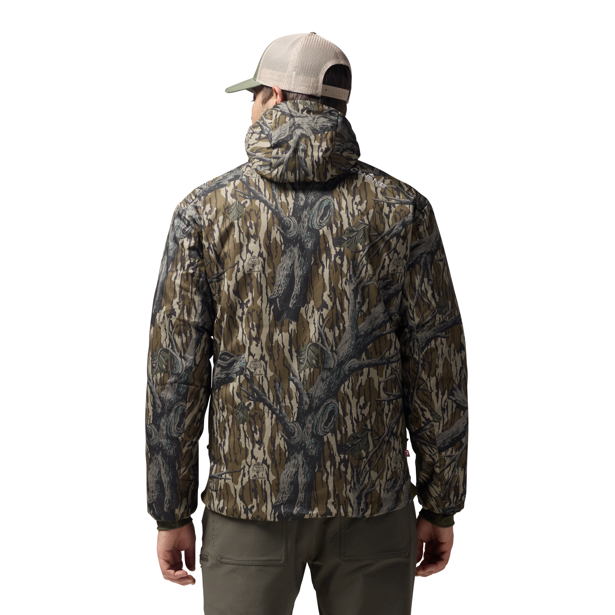 Flyweigh Jacket in Mossy Oak Original Treestand, on model #mossy_oak_original_treestand