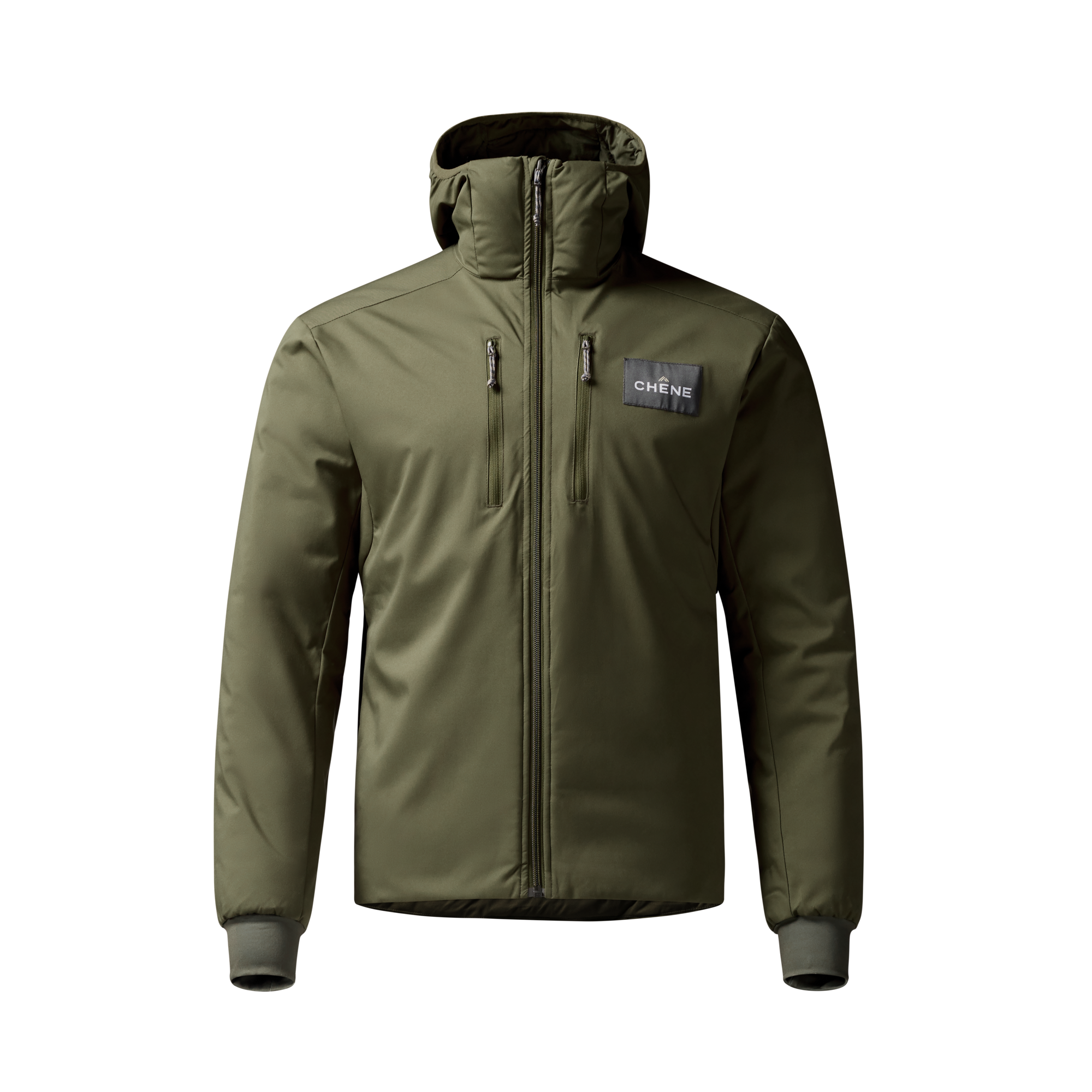 Flyweigh Jacket in Olive, front view #olive