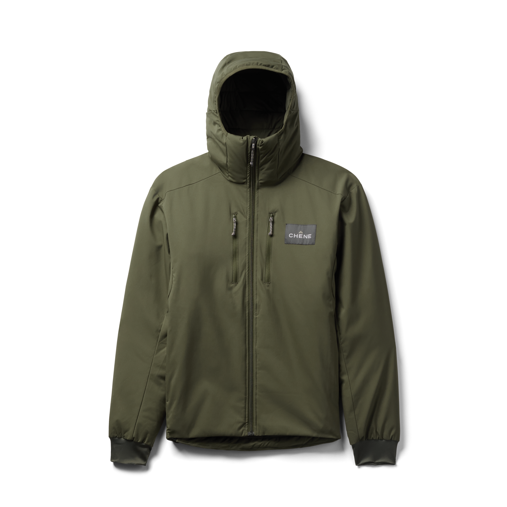 Flyweigh Jacket in Olive, flat lay #olive
