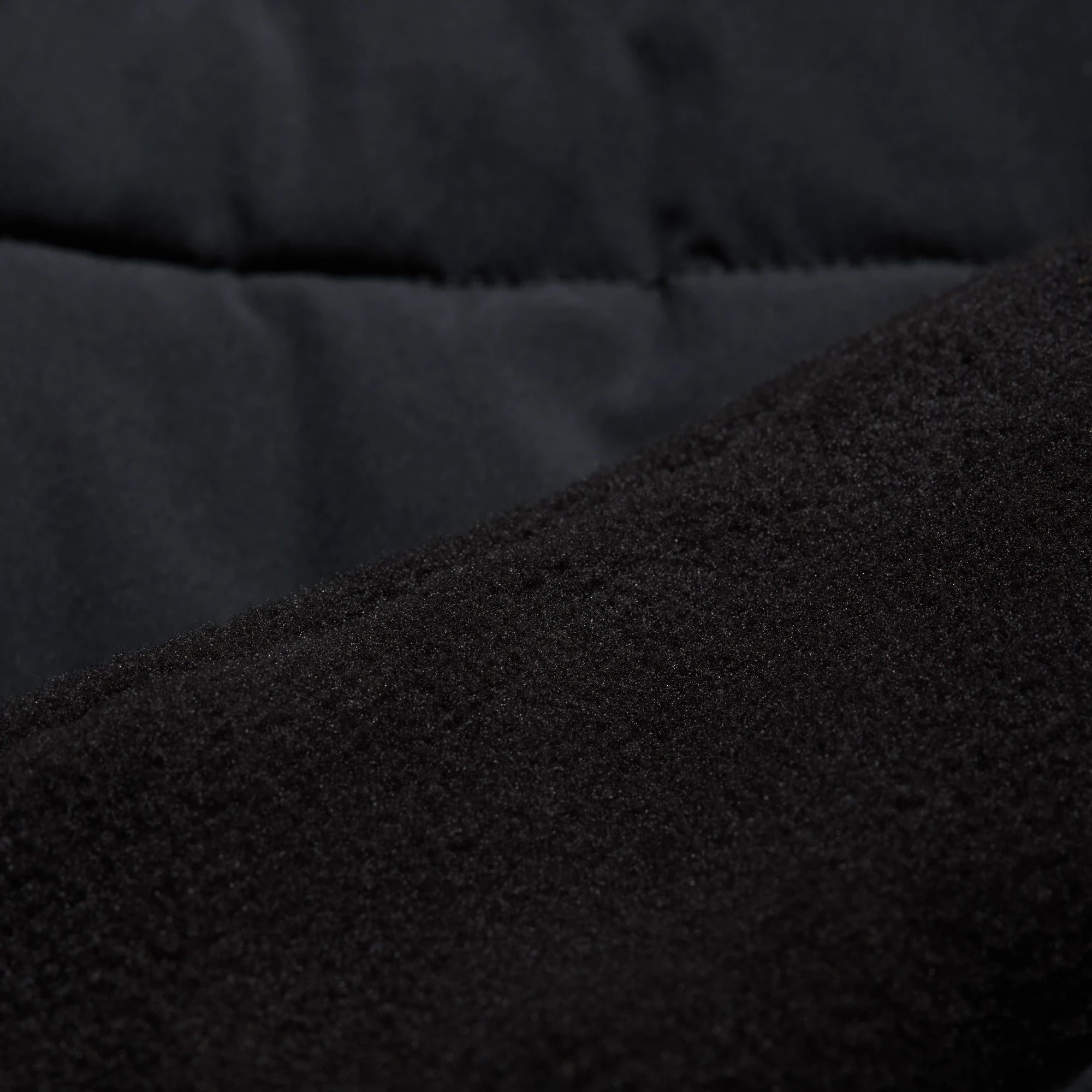 Camp Jacket in Black, fabric detail #black