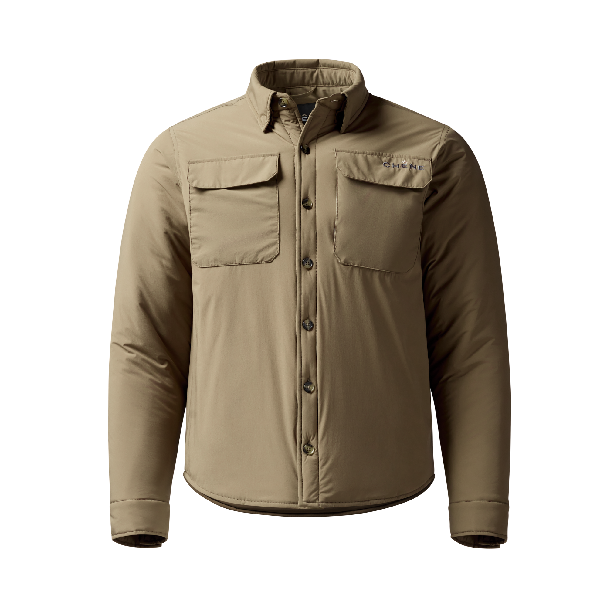Flyweigh Jac-Shirt in Oak, front view #oak