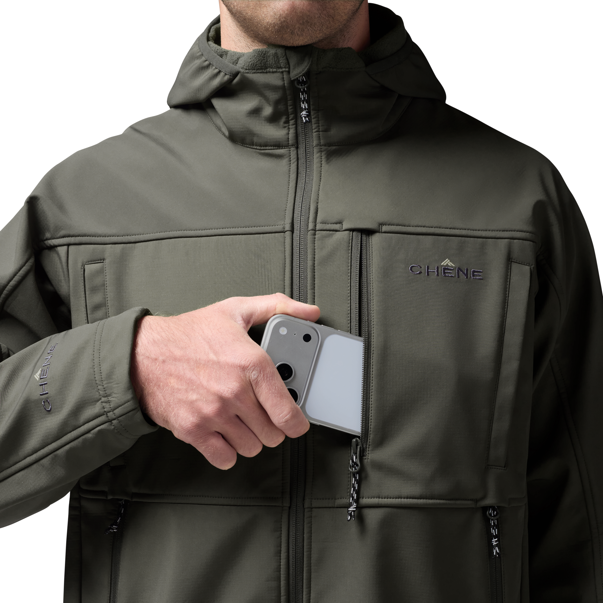 Scout Jacket in Cypress, on model #cypress