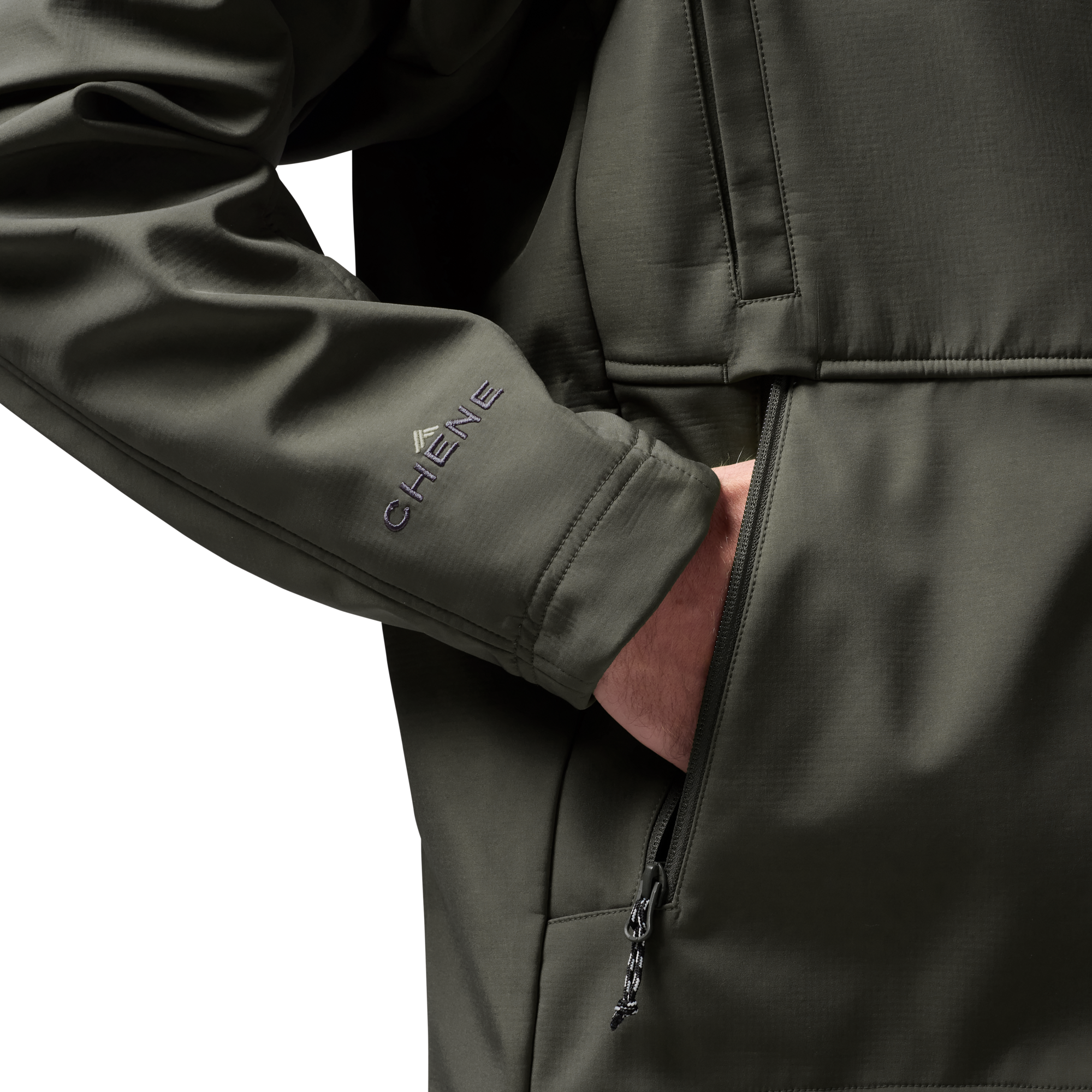 Scout Jacket in Cypress, on model #cypress