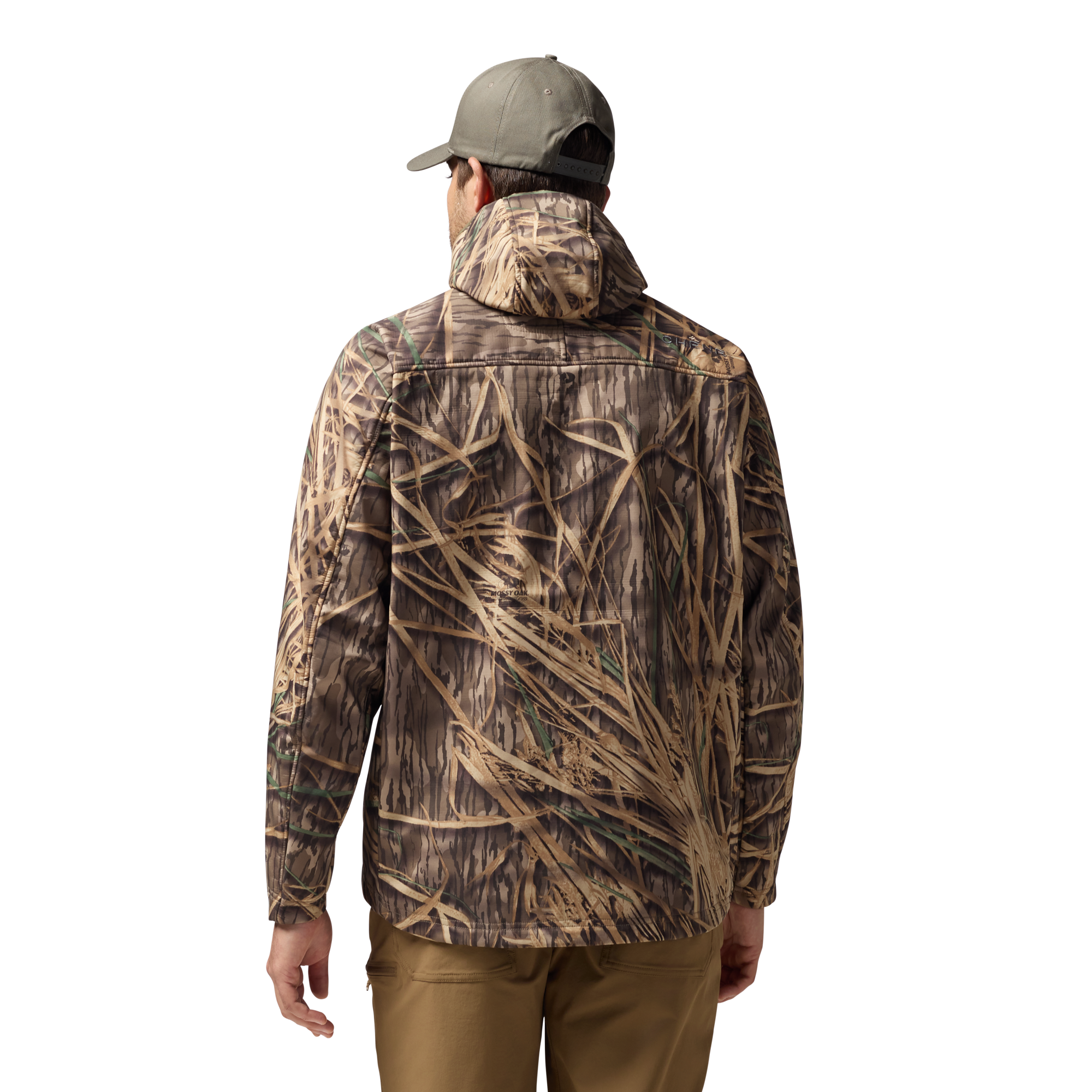 Scout Jacket in Mossy Oak Original Shadow Grass, on model #mossy_oak_original_shadow_grass
