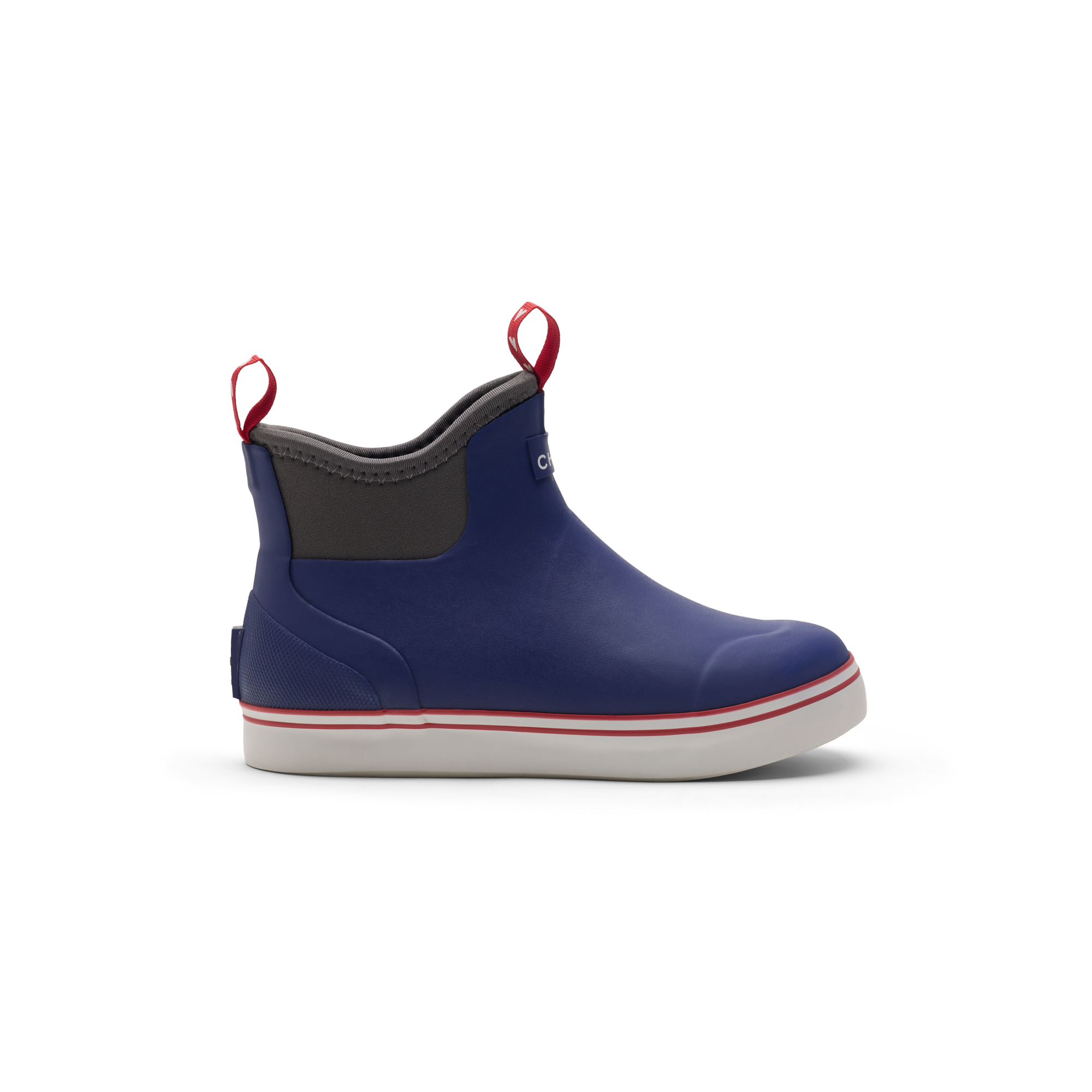 Youth Scout Deck Boot in Red / White / Blue, product #red_/_white_/_blue