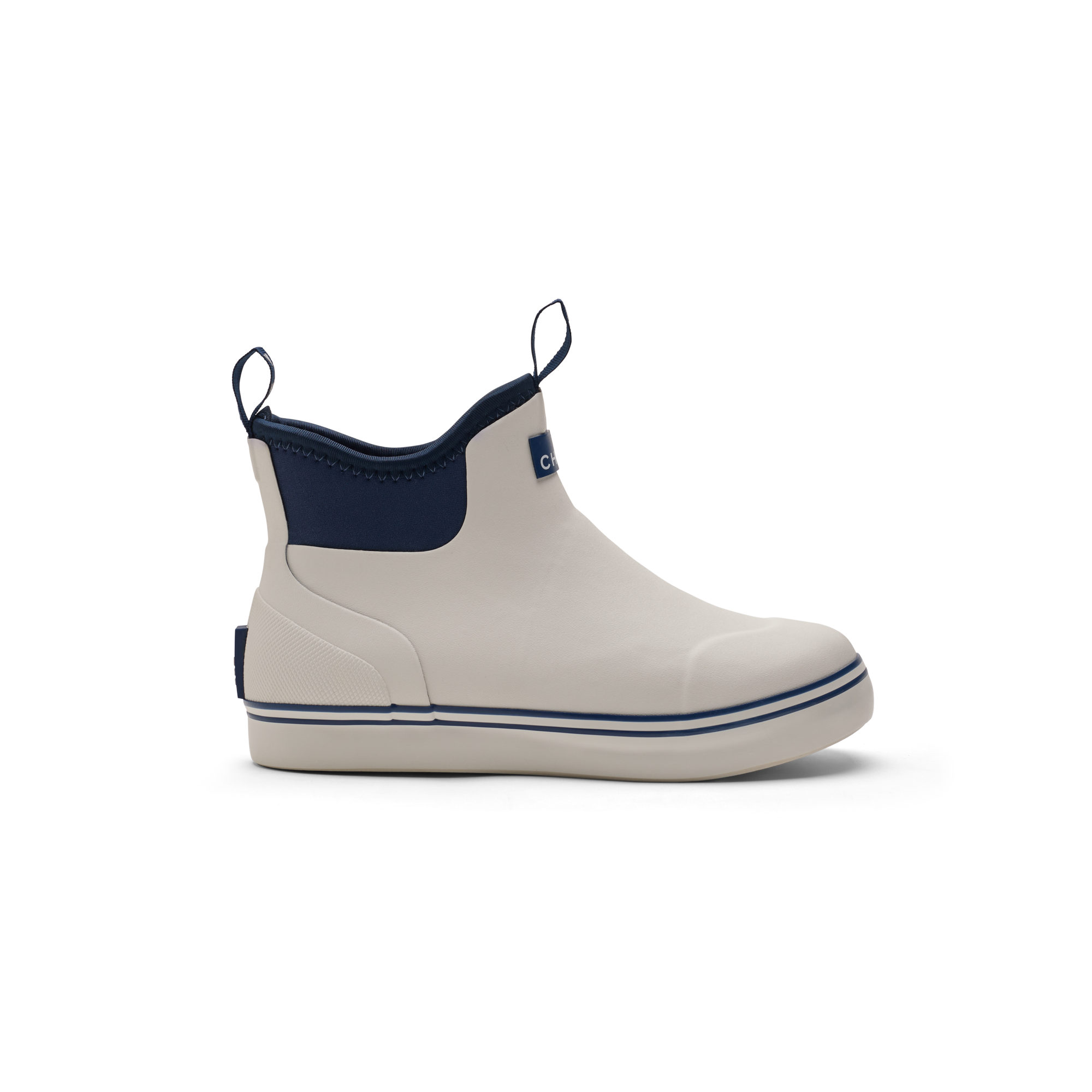 Youth Scout Deck Boot in White / Navy, product #white_/_navy