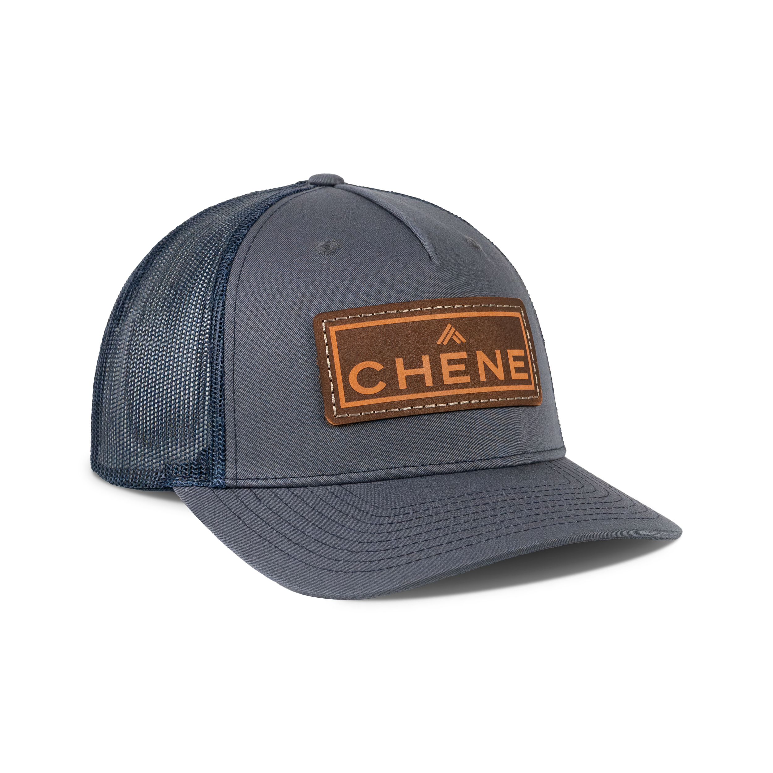 5-Panel Leather Patch Cap