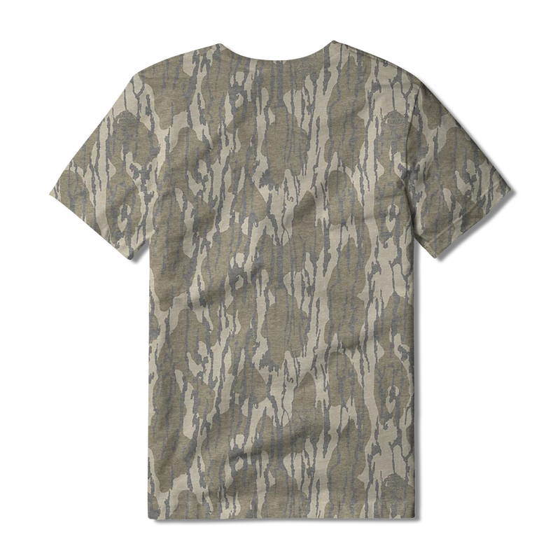 Camouflage Letter Print Washed T-shirt