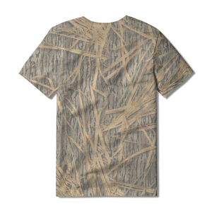 Camouflage Letter Print Washed T-shirt main image 0