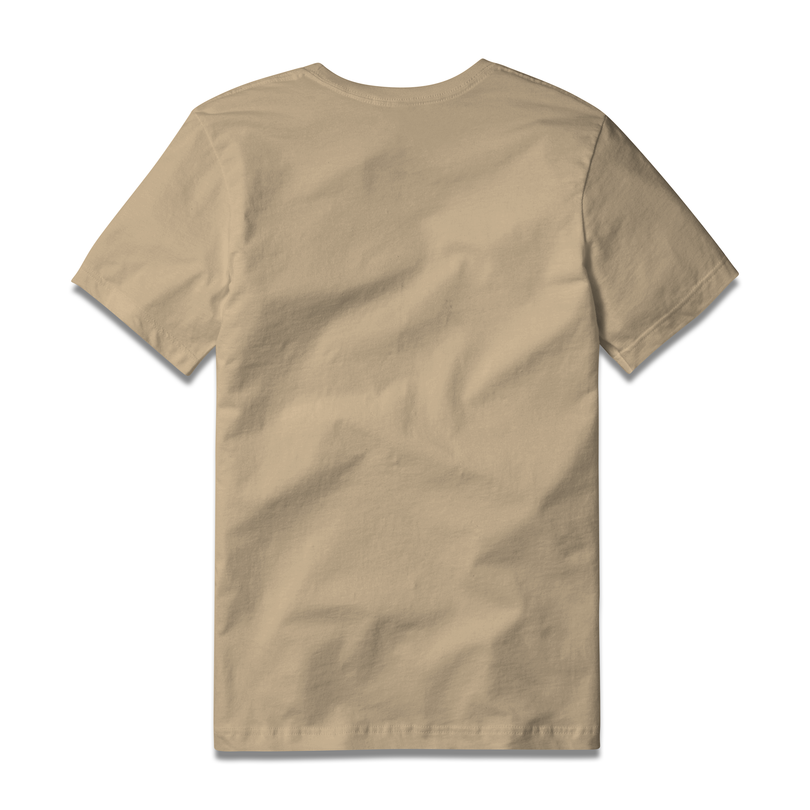 Mallard Curl Tee S/S in Latte, back view #latte