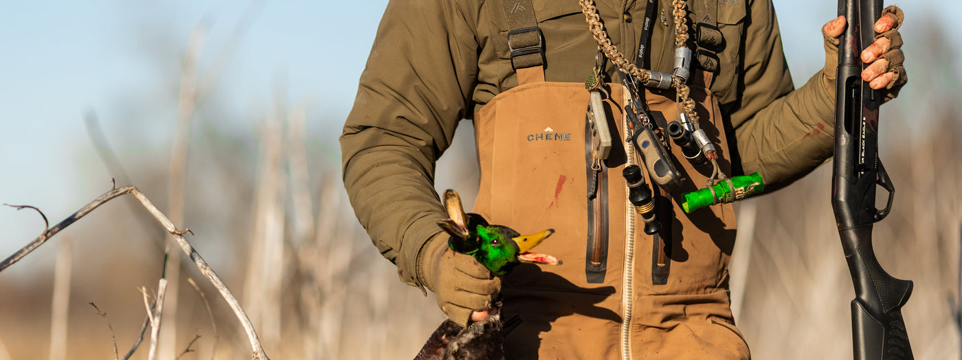 a person holding a duck